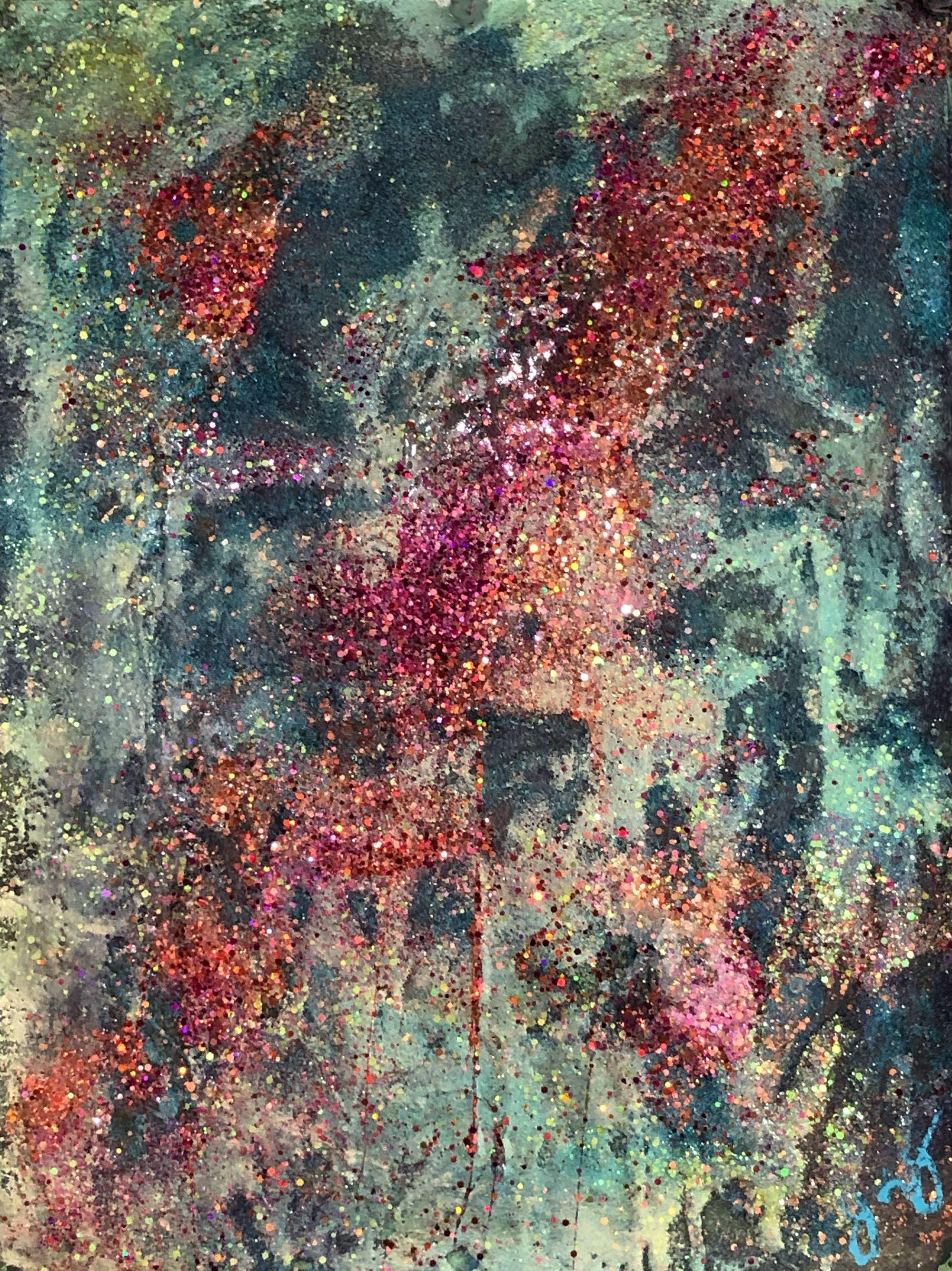 serenidad 20, Técnica mixta sobre papel - Mixed Media Art de Jason Lincoln Jeffers