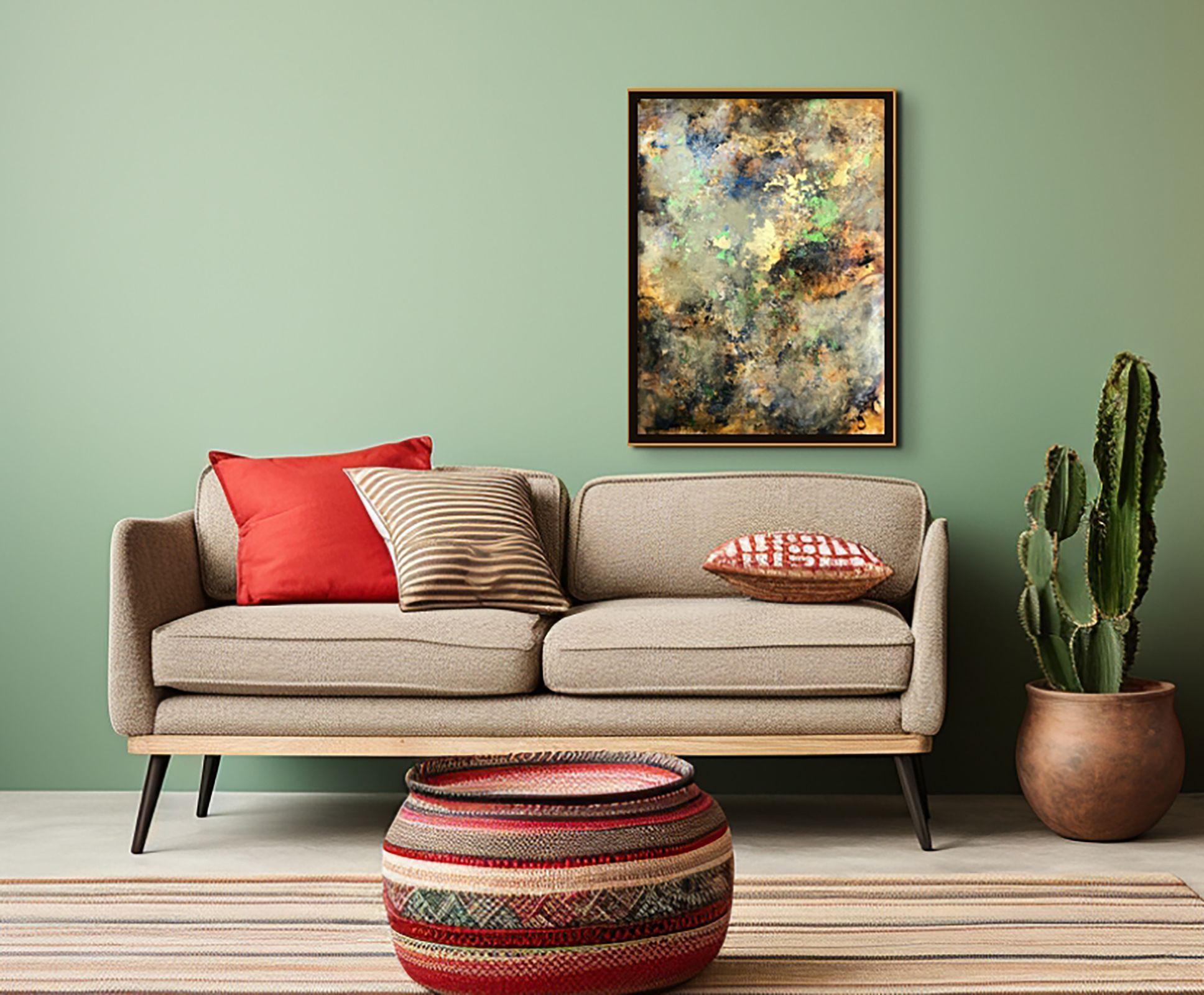 serenity 4, Mixed Media on Paper - Abstract Expressionist Mixed Media Art by Jason Lincoln Jeffers