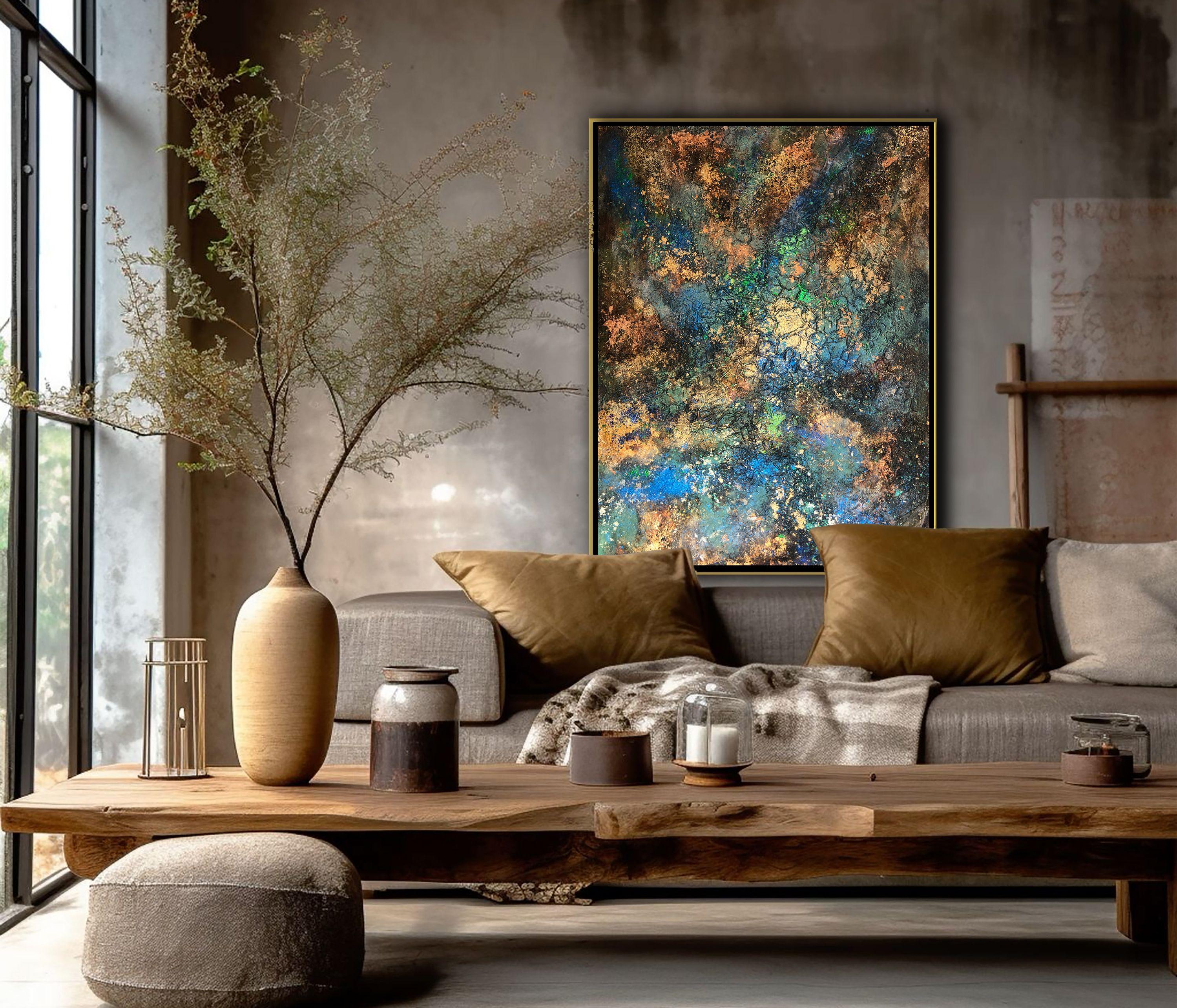 True peace can only come through the surrendering of the heart. With a brushstroke of elegance and a palette of tranquility, my artistic aim in this series is to explore the transformation of the soul. Decay and entropy of the fractured psyche are