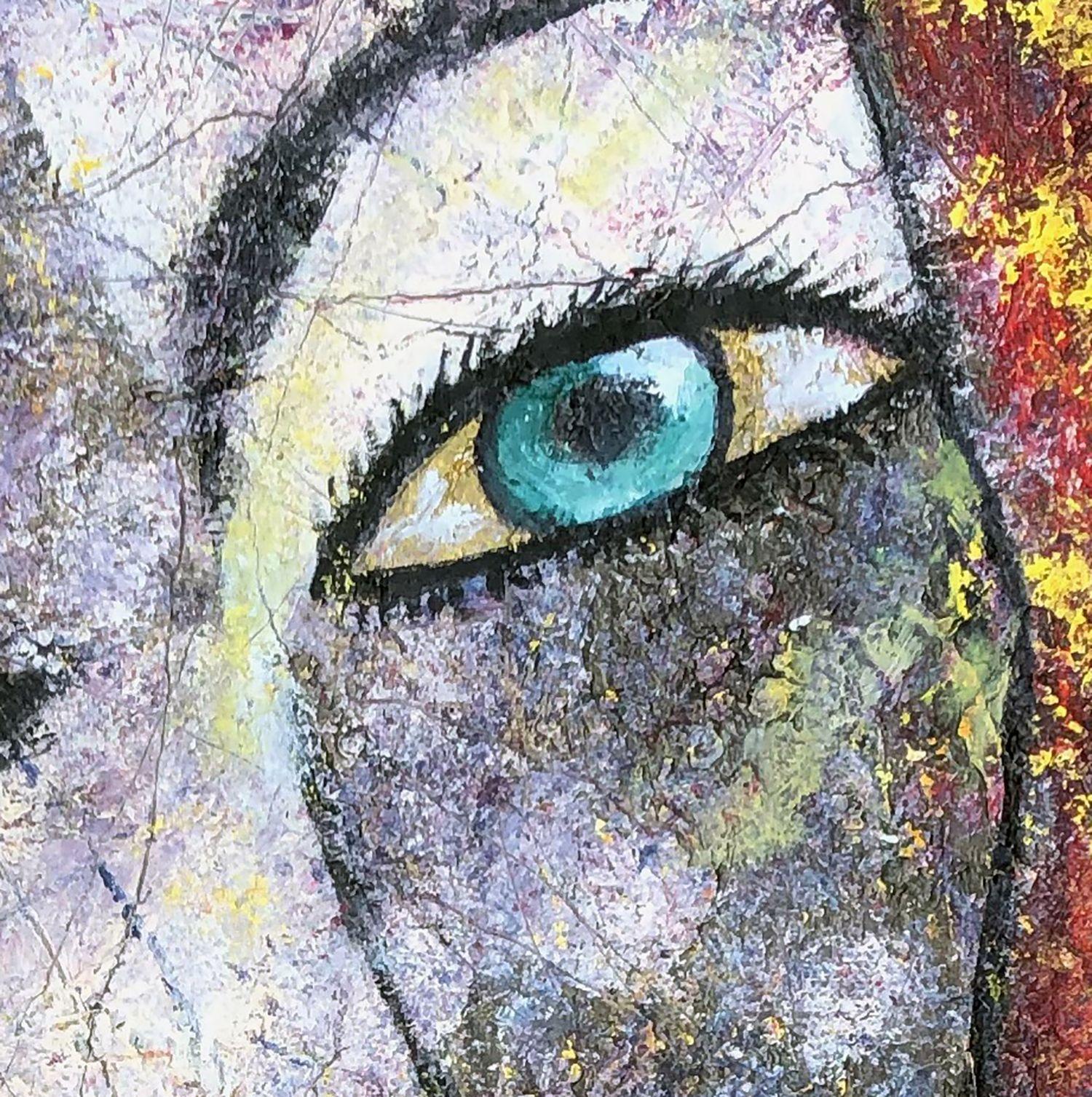 woke woman 9., Mixed Media on Paper - Abstract Mixed Media Art by Jason Lincoln Jeffers