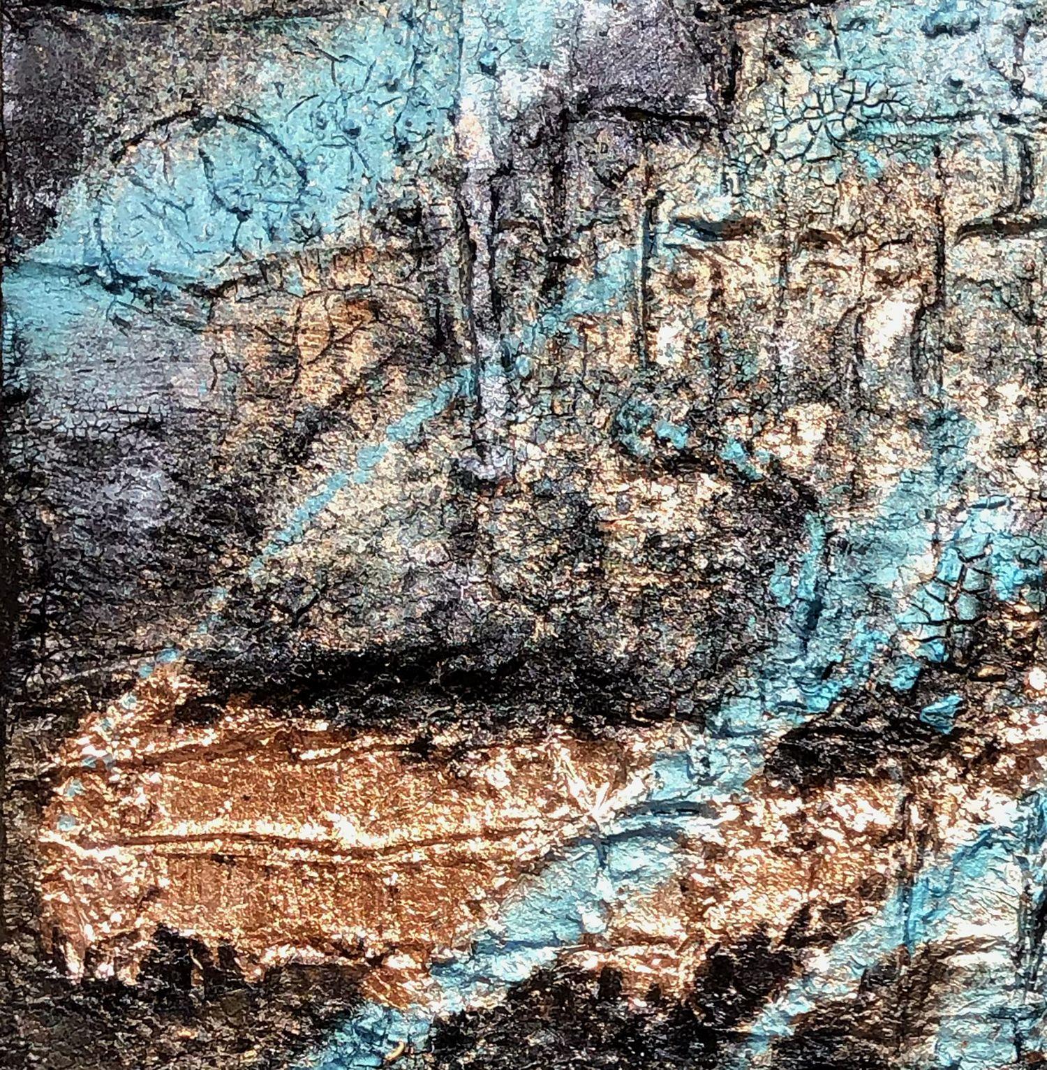 aeon 9: the ceres lights, Mixed Media on Canvas - Abstract Expressionist Painting by Jason Lincoln Jeffers