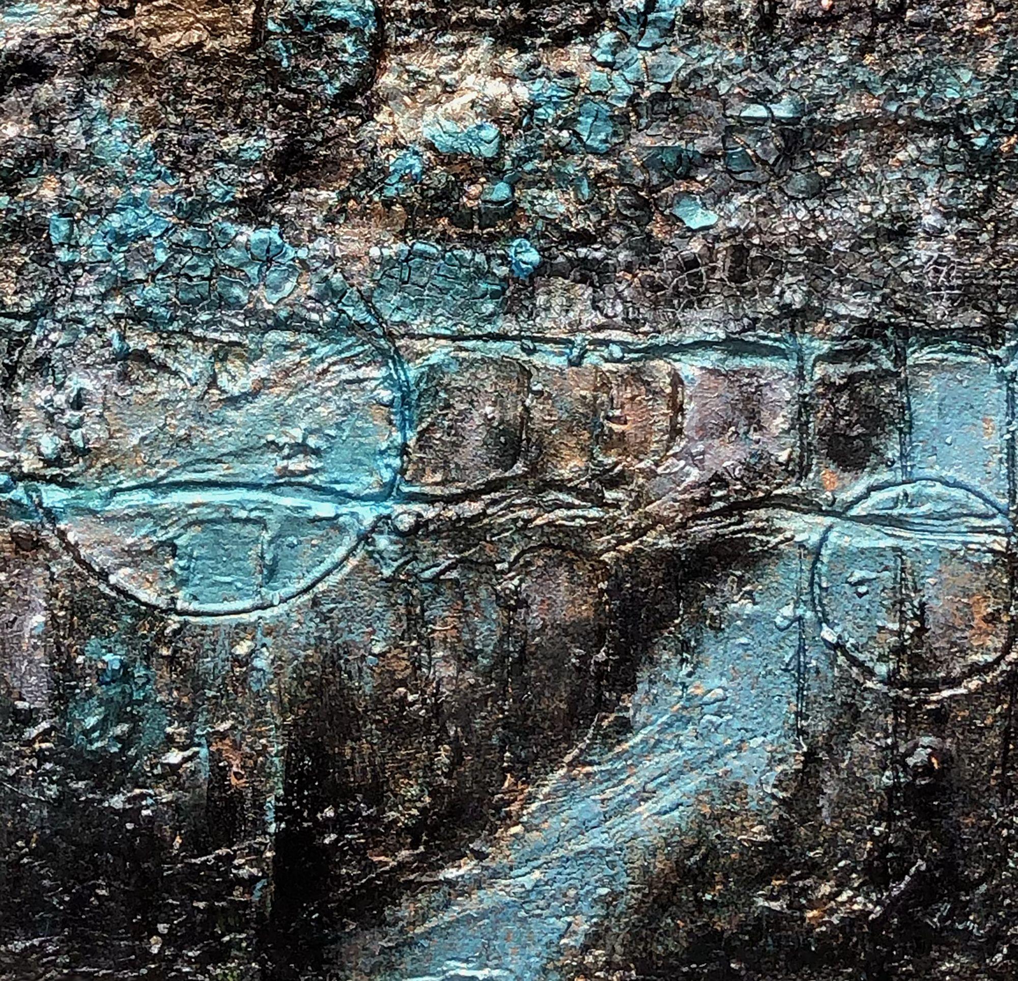 aeon 9: the ceres lights, Mixed Media on Canvas For Sale 1