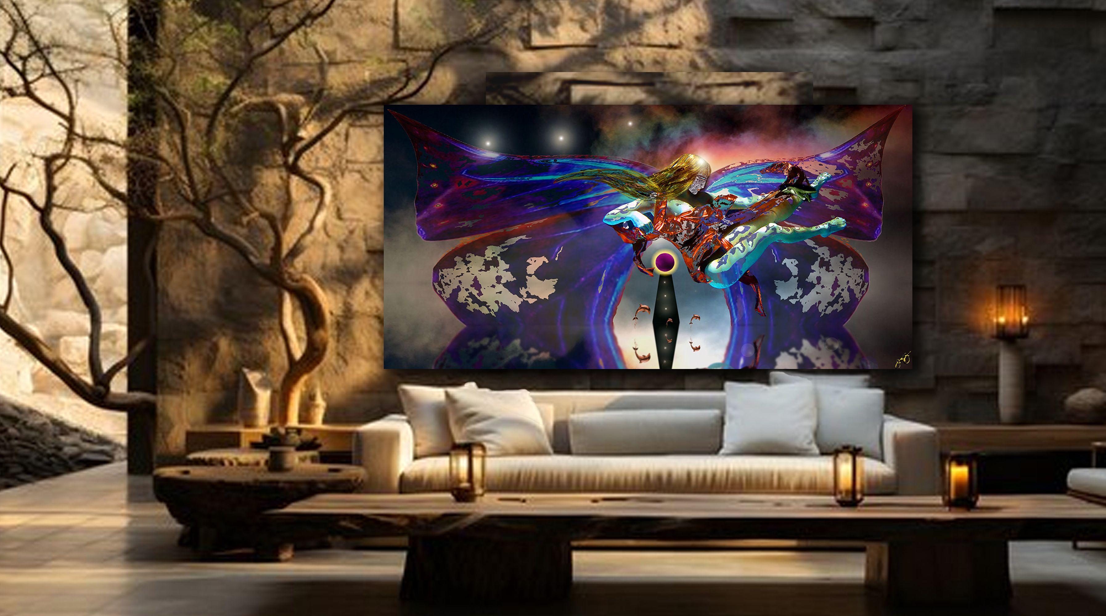 butterfly 51, Digital on Metal For Sale 1