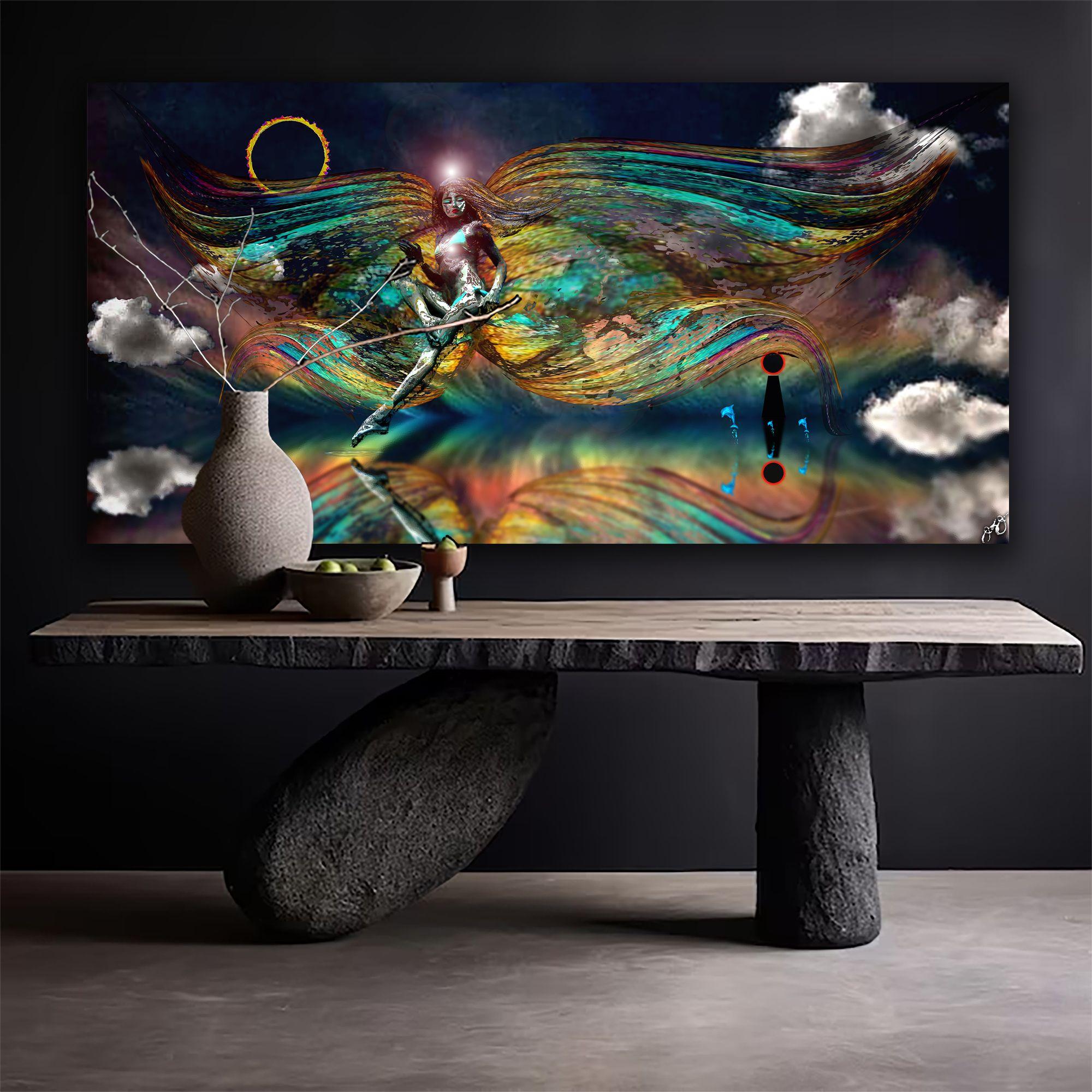 butterfly 52, Digital on Metal For Sale 1
