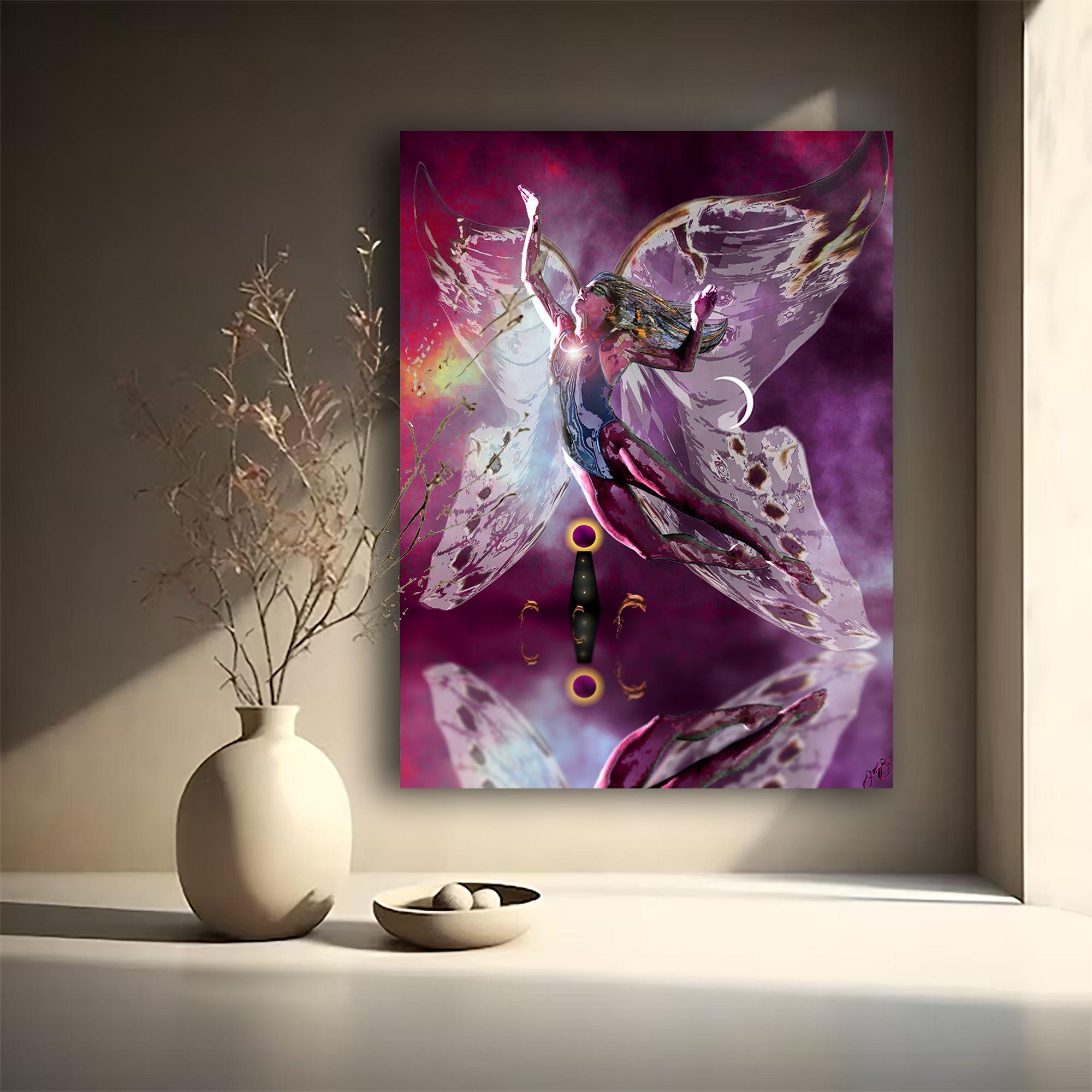 butterfly 53, Digital on Metal For Sale 1
