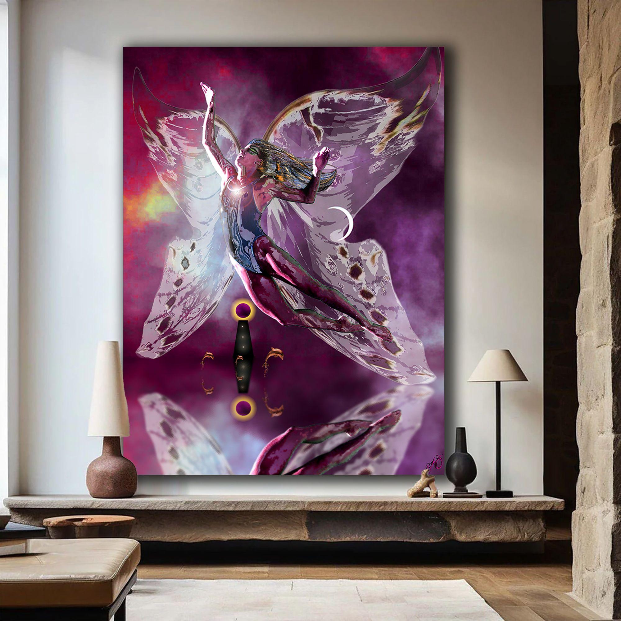 butterfly 53, Digital on Metal For Sale 2