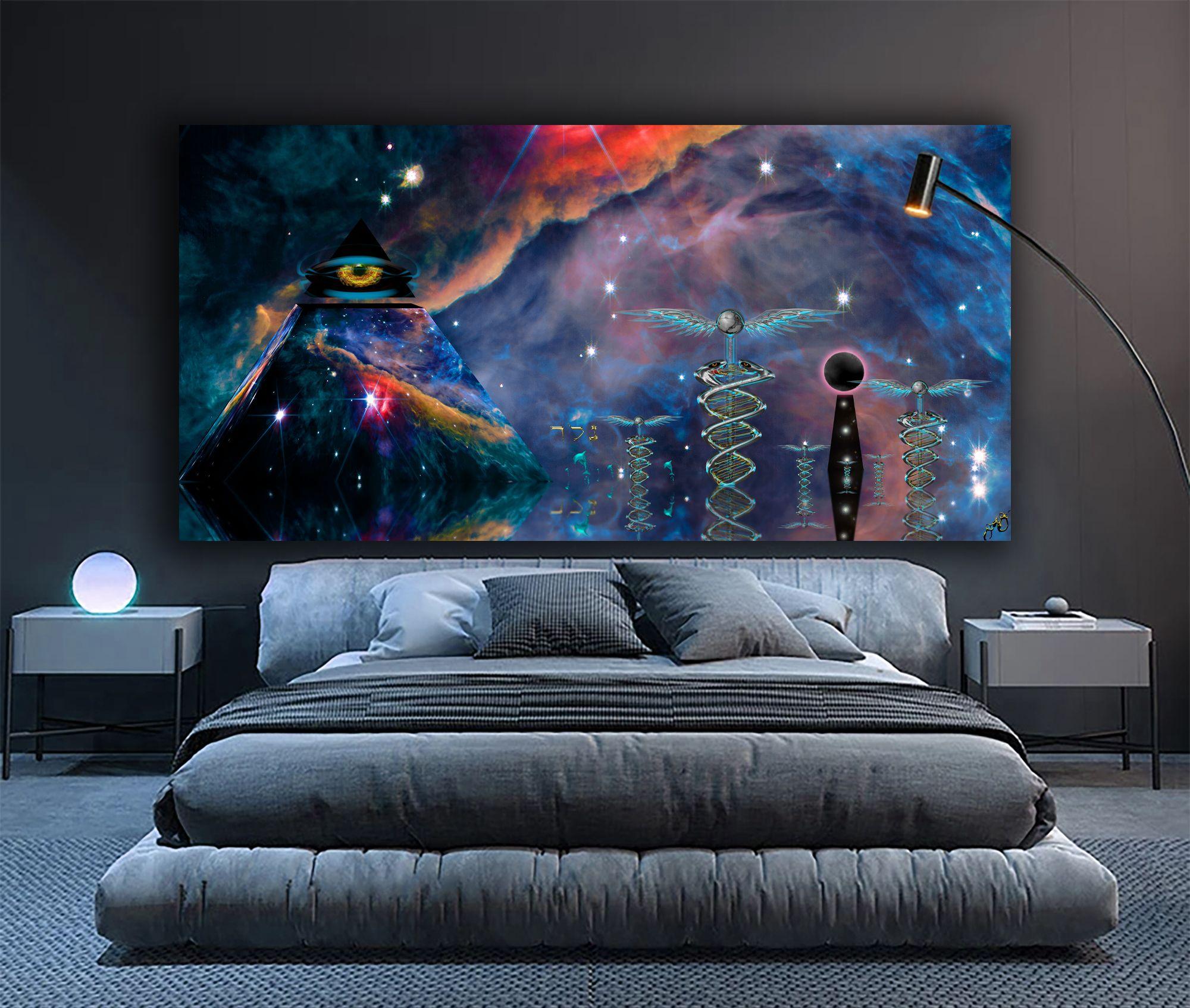 circles 65, Digital on Metal - Other Art Style Print by Jason Lincoln Jeffers
