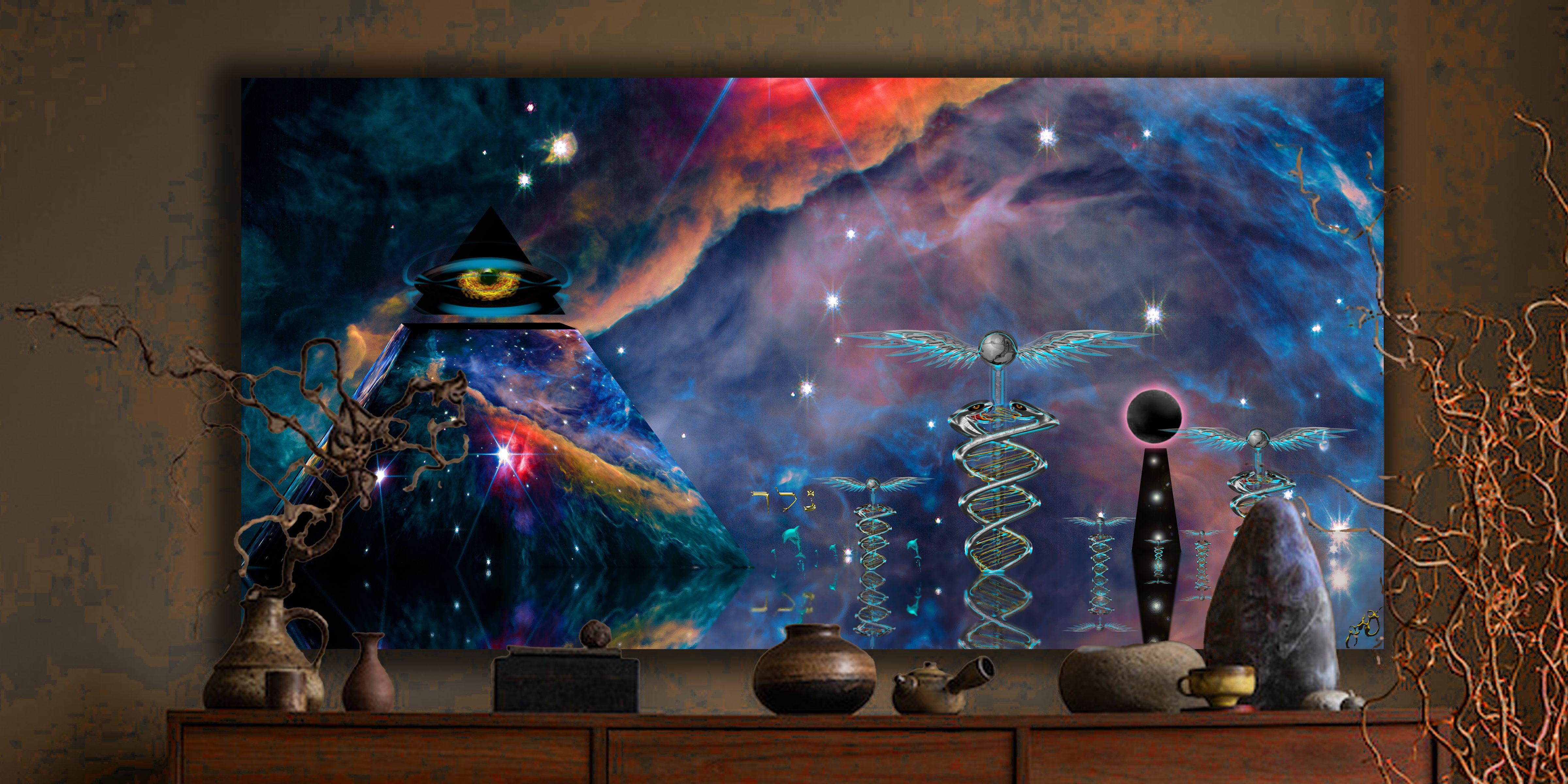 2024 digital, dye transfer to aluminum with a high gloss finish and float-back framing. Edition 1 of 1. Sizes in inches: 24x48 at $2990, 32x64 at $3990, 36x72 at $4990, 48x96 at $6490. Please allow 2-3 wks for the sublimation process.    