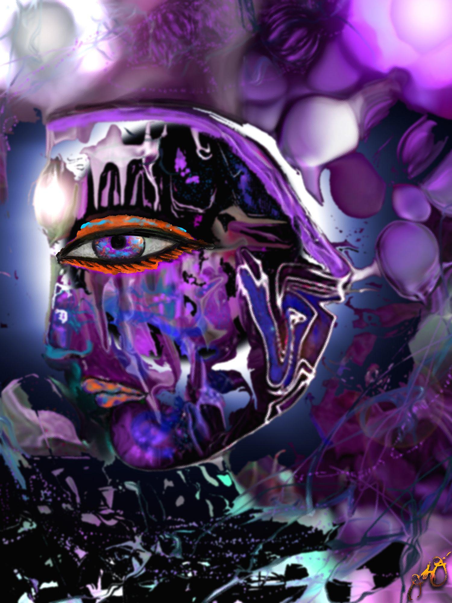 Jason Lincoln Jeffers goddess 33, Digital on Metal For Sale at 1stDibs