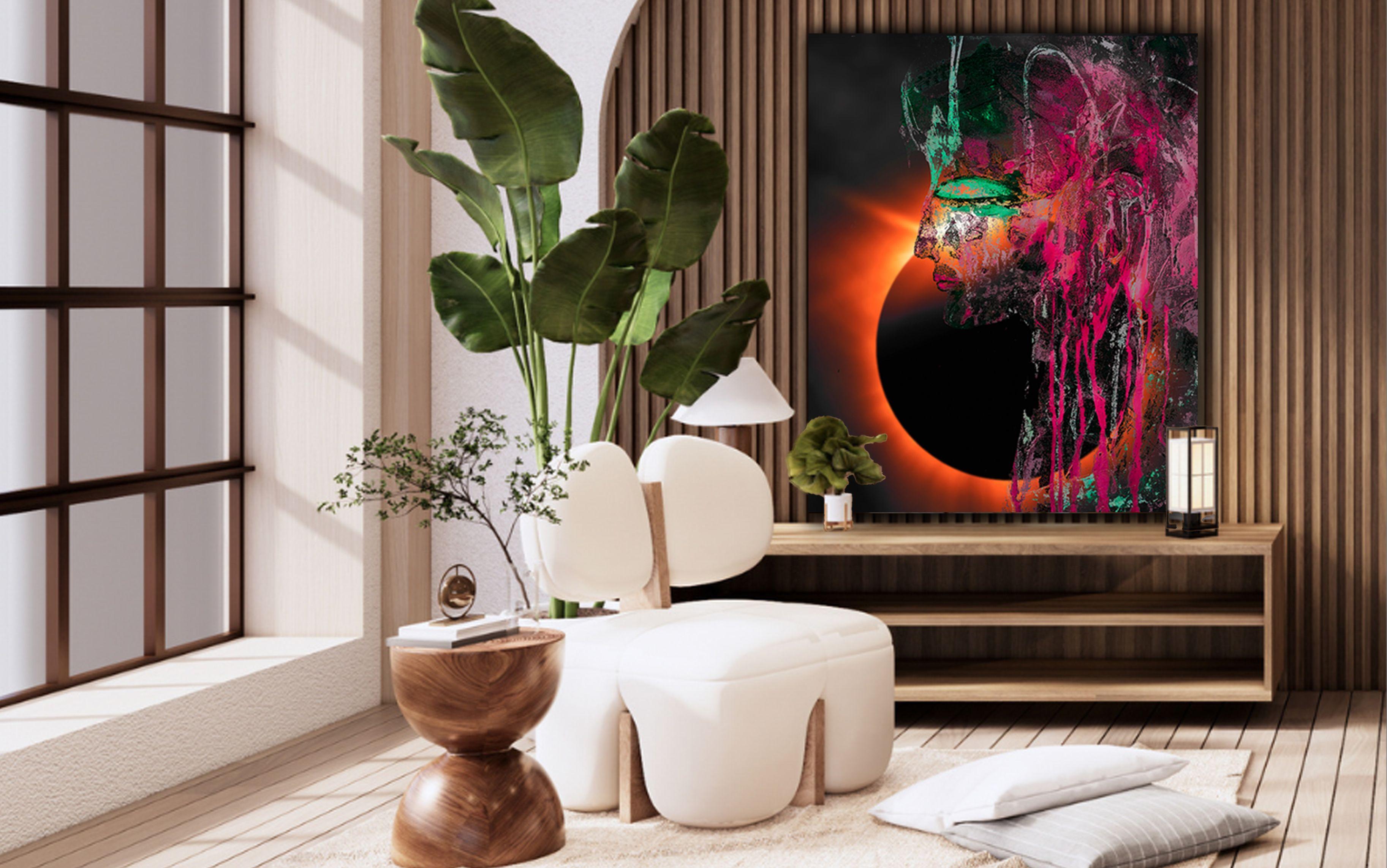 Die Göttin 48, Digital auf Metall im Angebot 1