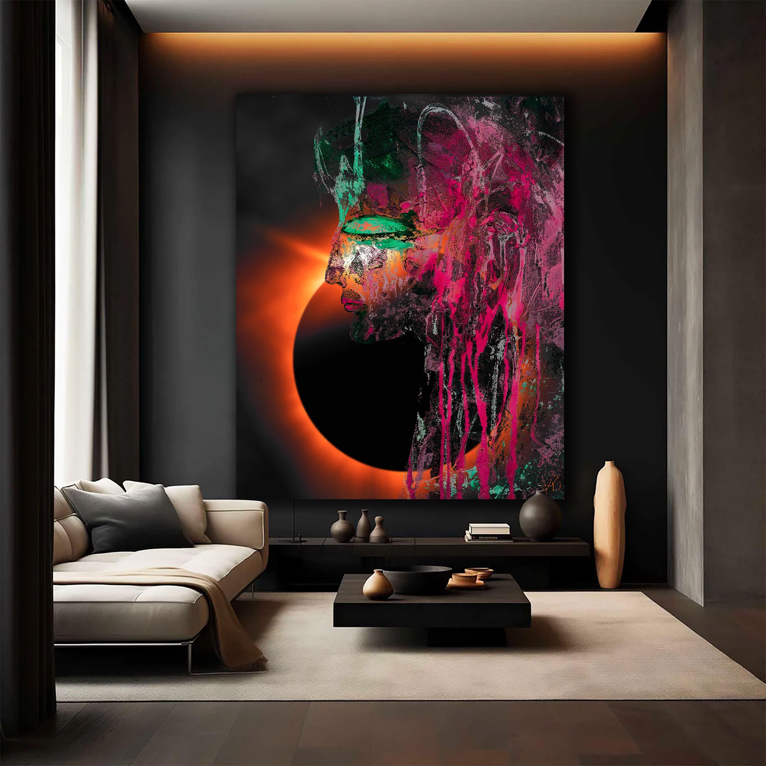 Die Göttin 48, Digital auf Metall im Angebot 2