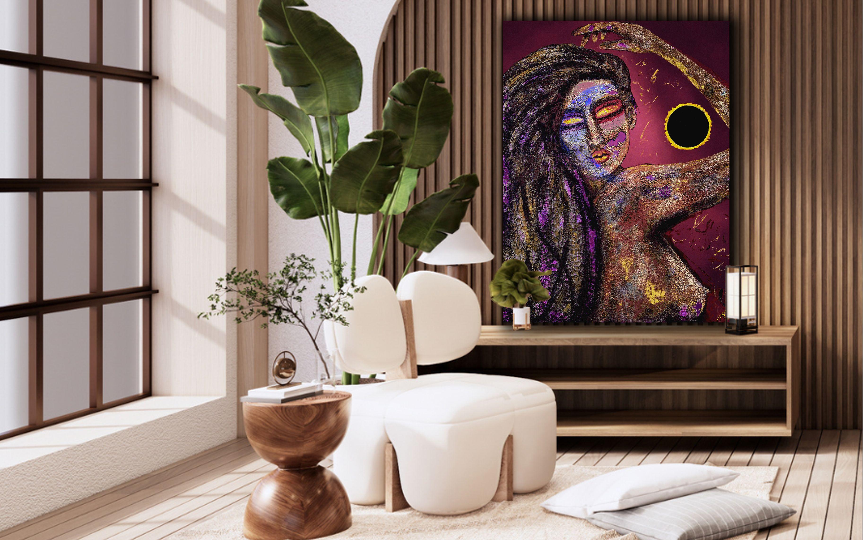 goddess 49, Digital on Metal - Abstract Expressionist Print by Jason Lincoln Jeffers