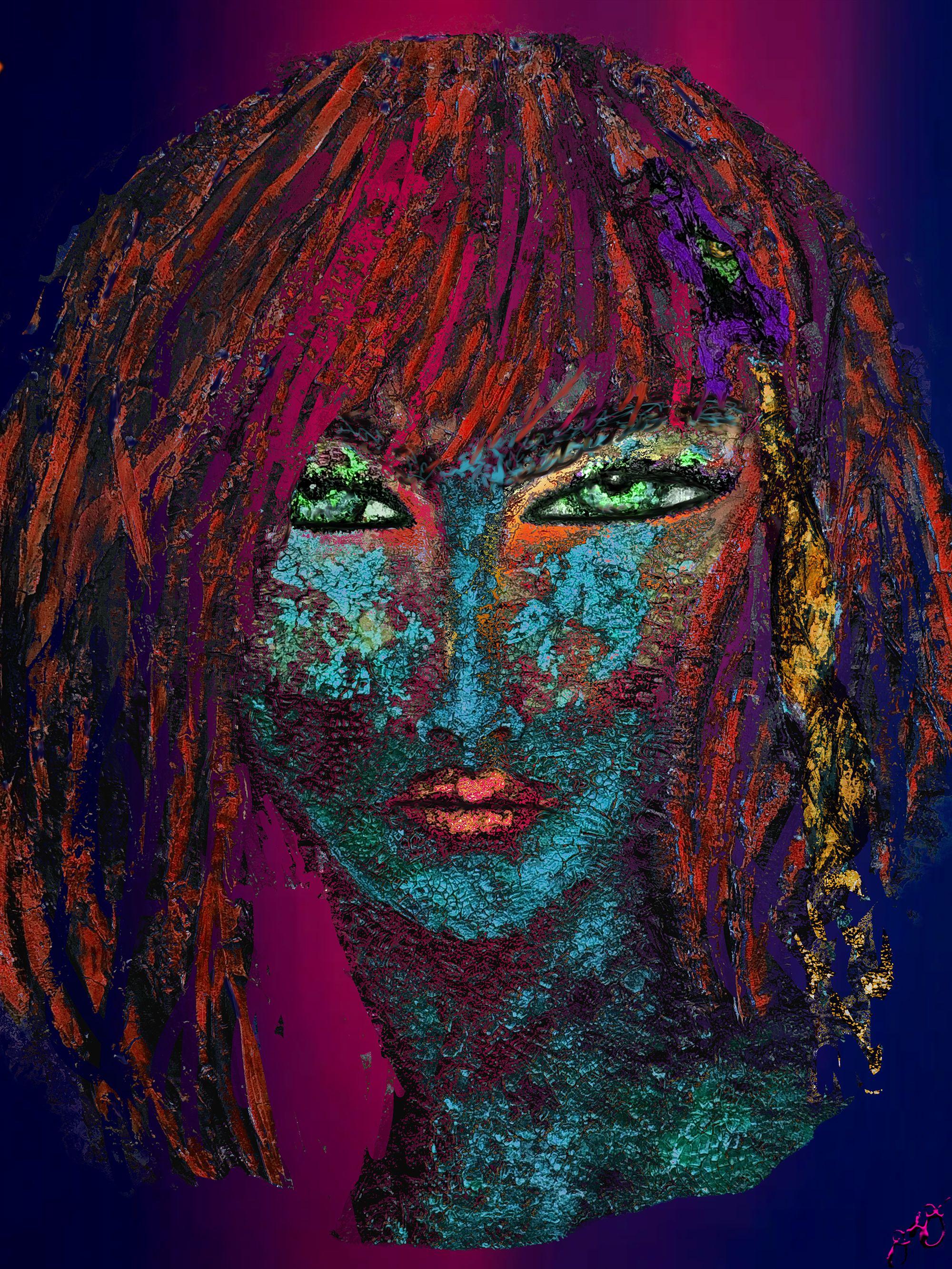 goddess 51, Digital on Metal