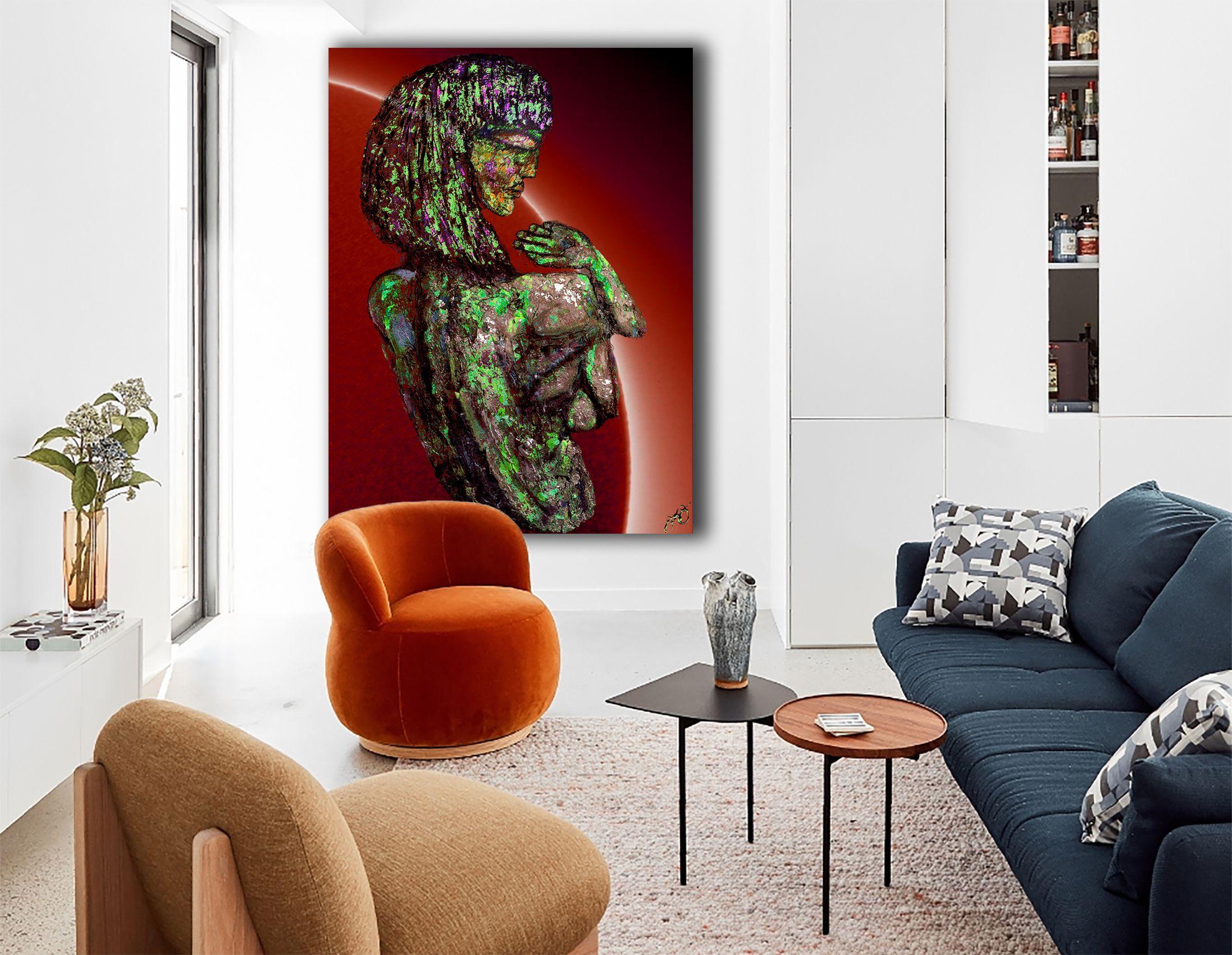 2024 digital, dye transfer to aluminum with a high gloss finish and float-back framing. Edition 1 of 1. Sizes in inches: 24x18 at $1490, 32x24 at $1990, 36x27 at $2490, 40x30 at $3490, 48x36 at $3990, 52x39 at $4490, 64x48 at $4990. Please allow 2-3