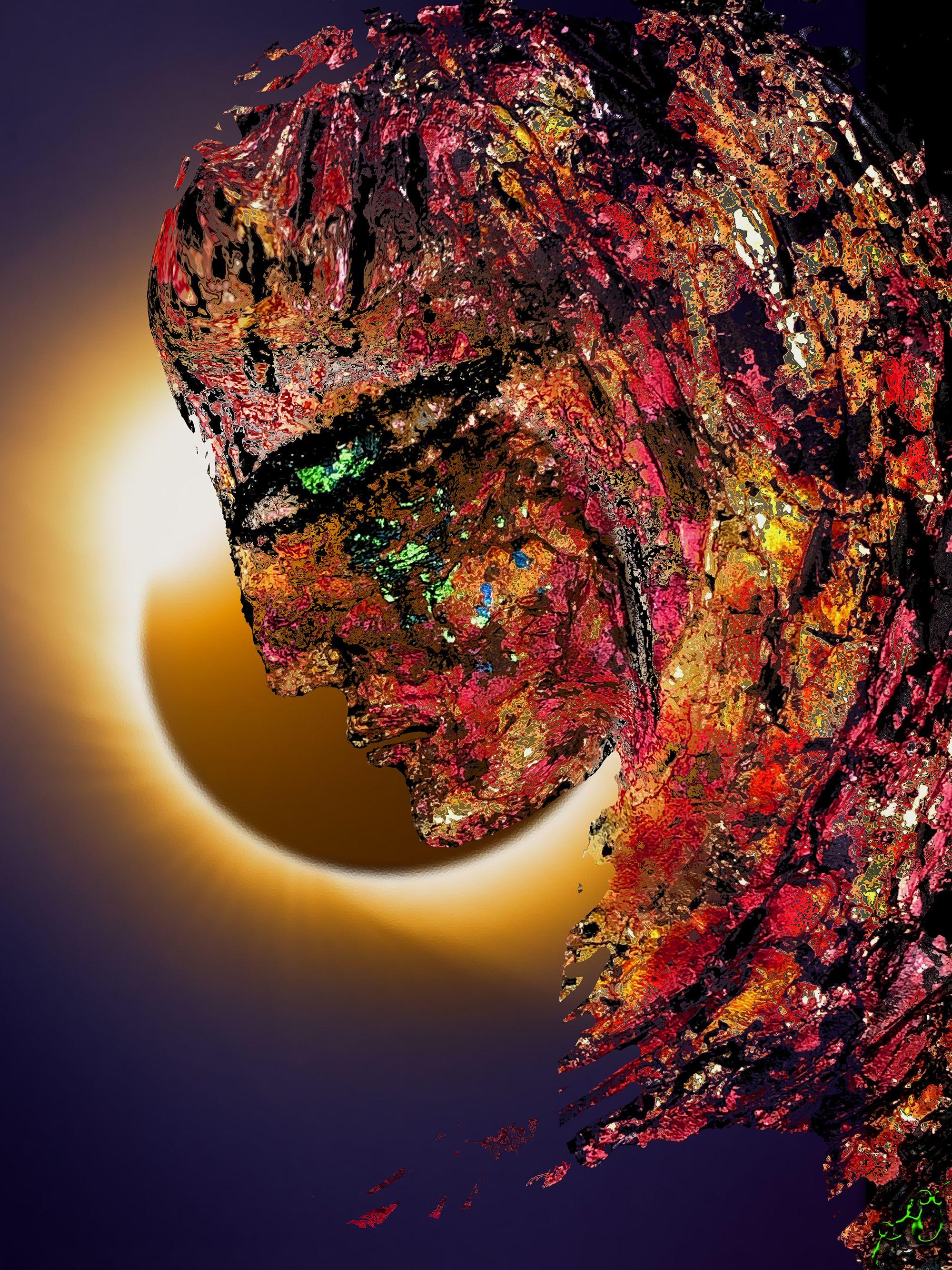 goddess 53, Digital on Metal