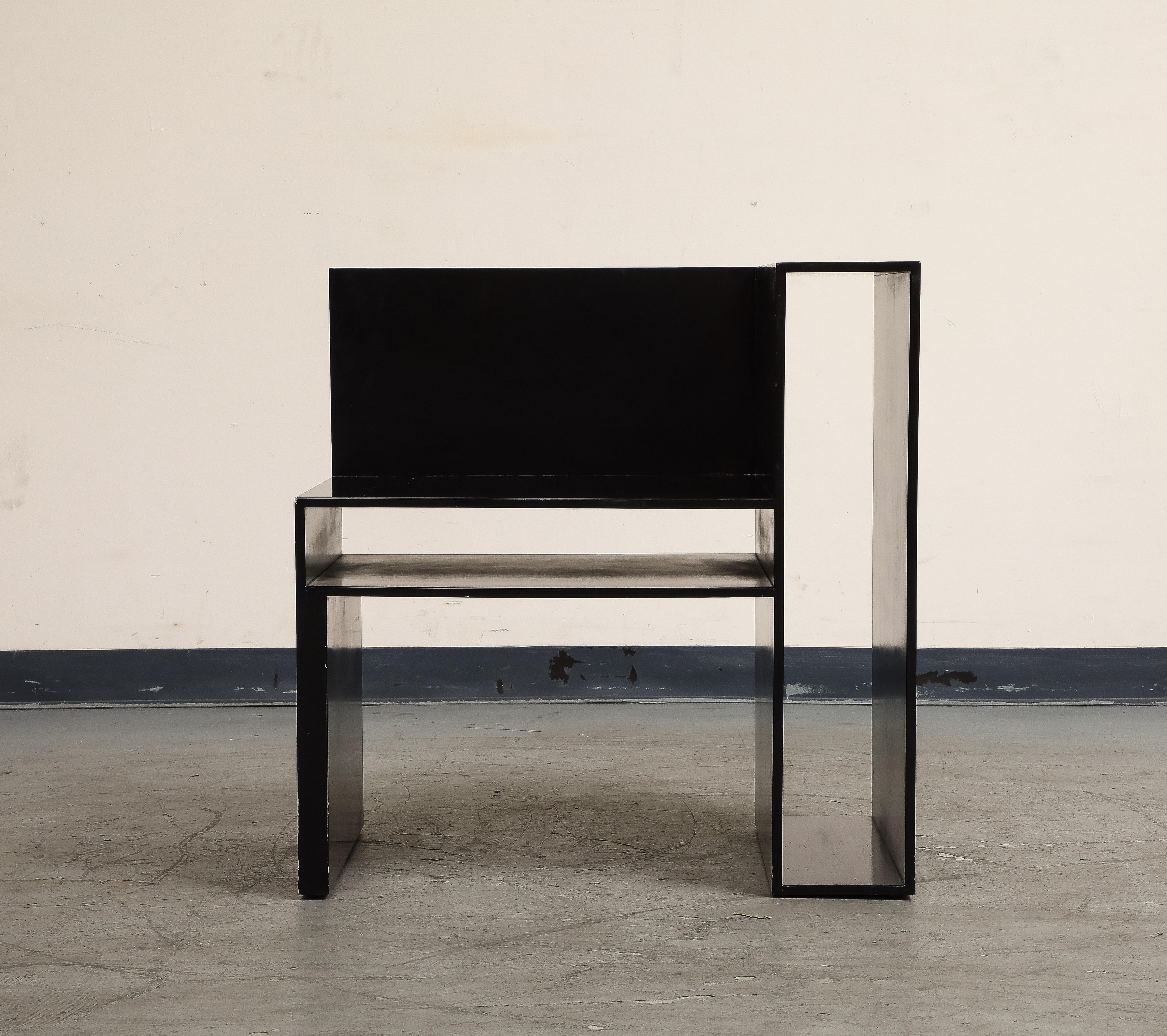 Bauhaus Jason Mizrahi Alko Chair in Lacquered Wood, circa 2010 For Sale