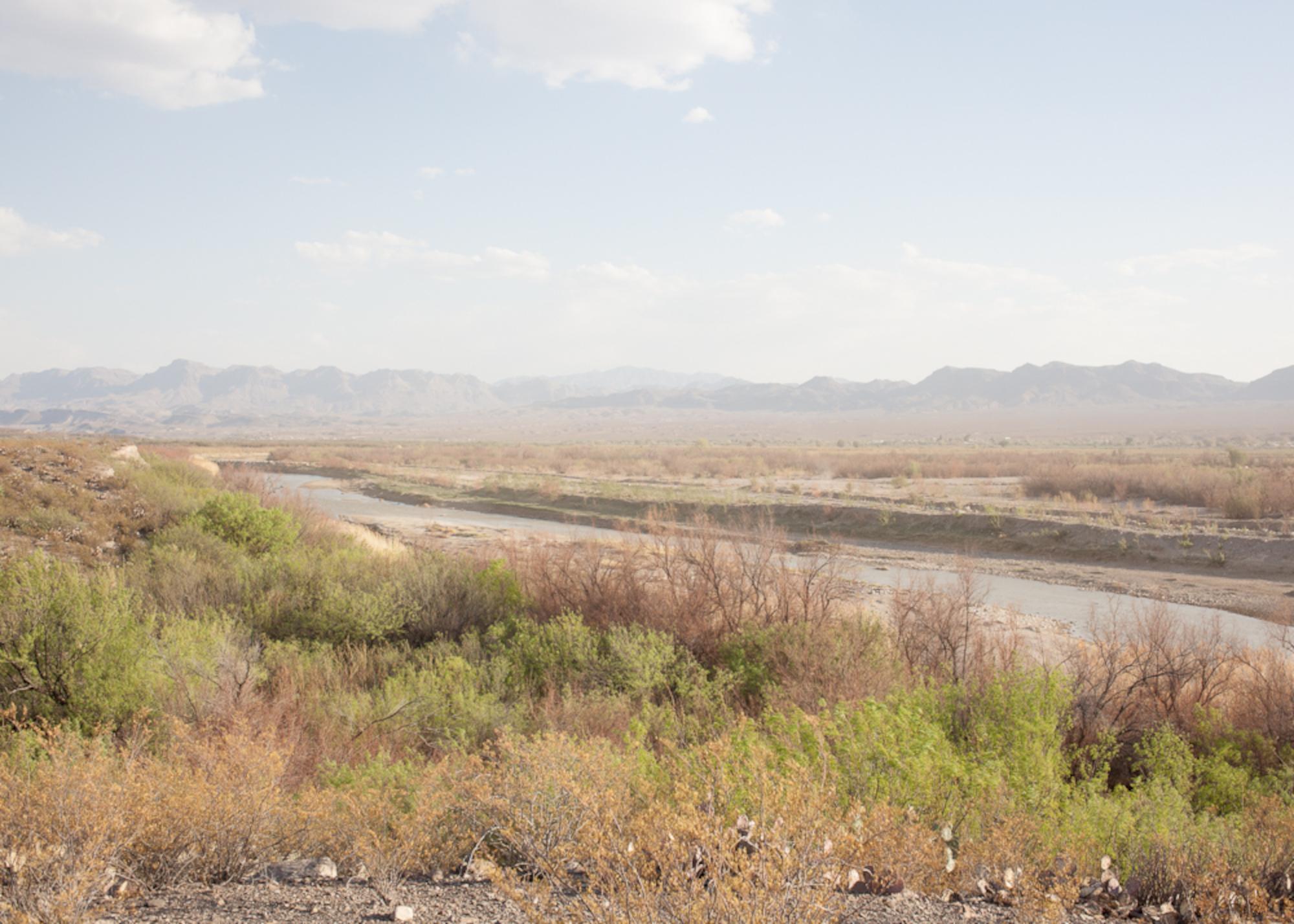 Jason Reed Color Photograph - The Border, Rio Grande River - 21st C. American Landscape Photography