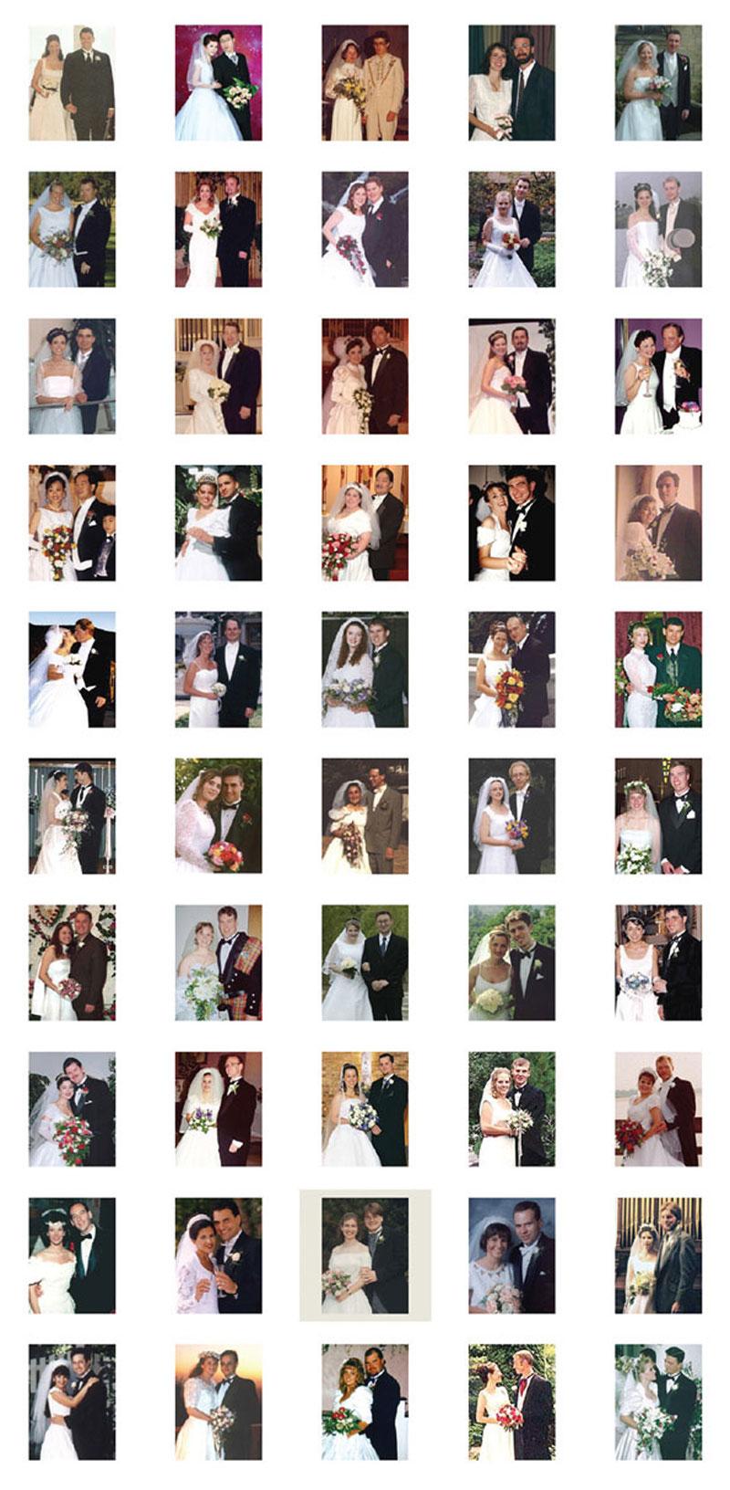 100 Special Moments (Newlyweds), Fotografie C-print von Jason Salavon, 2004 im Angebot 2