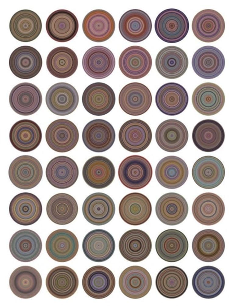 All the Ways (Seasons 4 & 5), jet d'encre archivistique sur papier par Jason Salavon, 2016