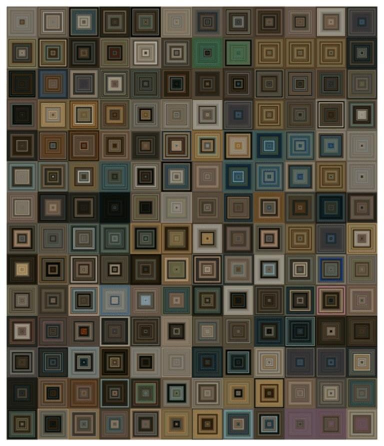 One Week Skin (HBO-Sq), Archivtintenstrahldruck von Jason Salavon, 2012