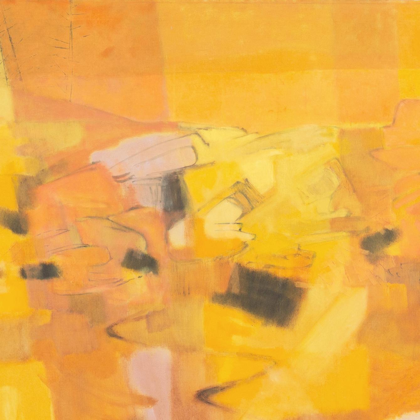„Kennebec Race, Maine“, Großes abstraktes Gemälde, Mills College, Whitney Museum, CCAC, ASL (Abstrakt), Painting, von Jason Schoener 