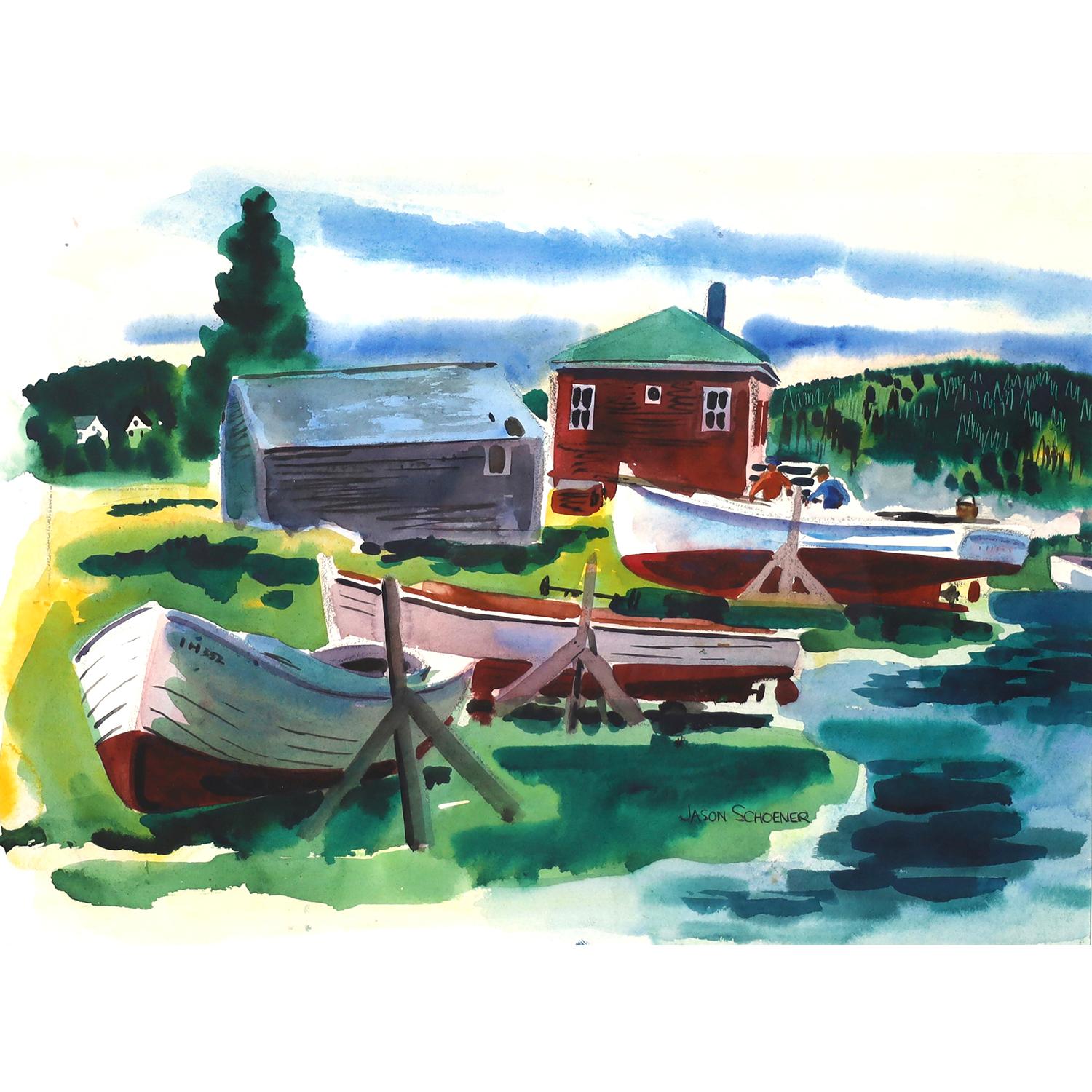 Boatyard Scene - San Francisco Bay Area