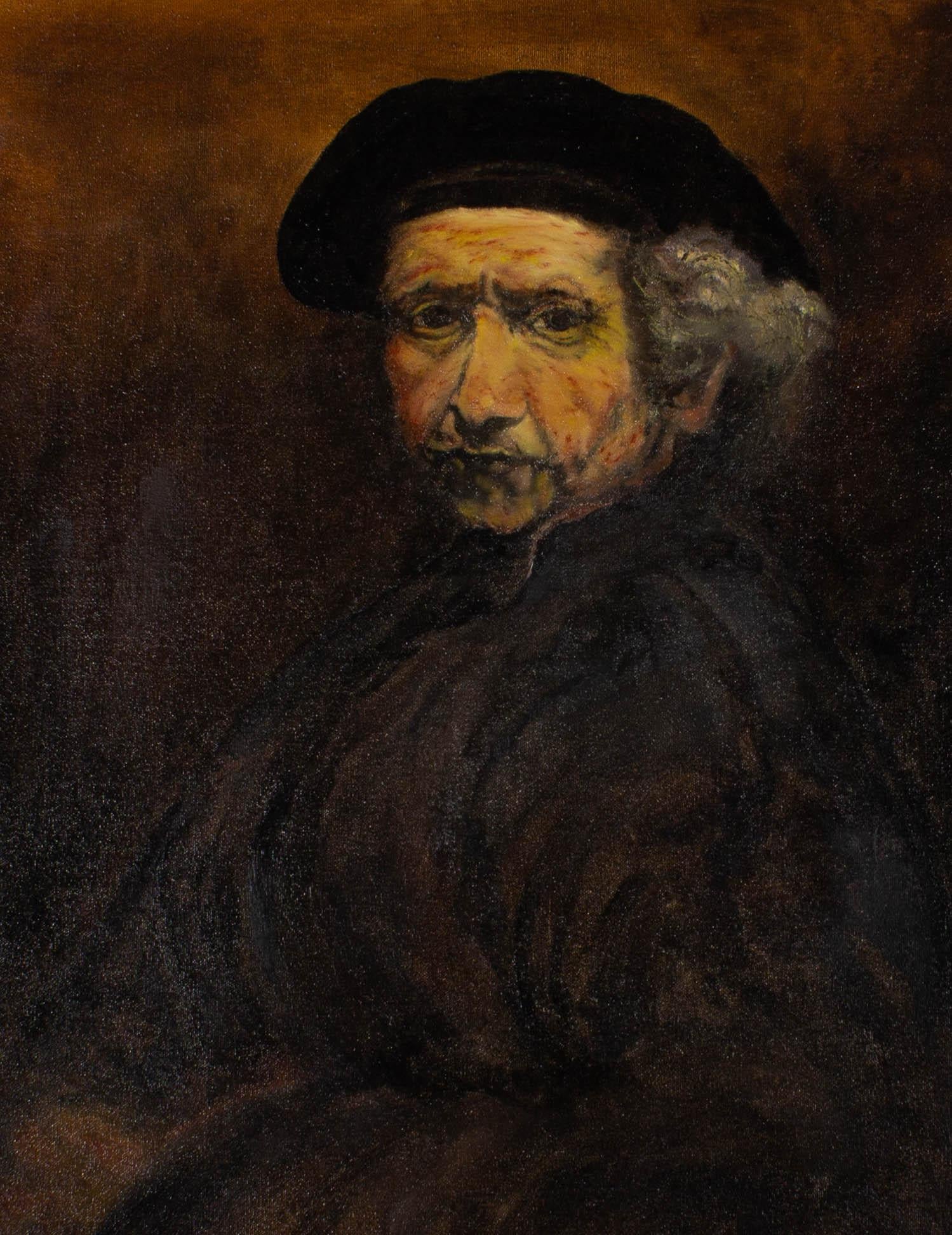 Jason Threfall after Rembrandt - 1978 Oil, Rembrandt 2
