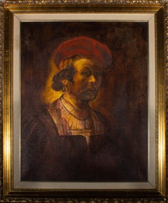 Jason Threlfall - 20th Century Oil, Portrait Of Rembrandt