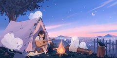 "Campfire Ghost Stories" (2024) di Sang Lam, Stampa digitale su metallo