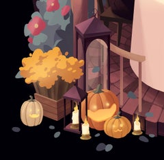 "Tea Party" (2024) By Sang Lam, Digital Print on Metal