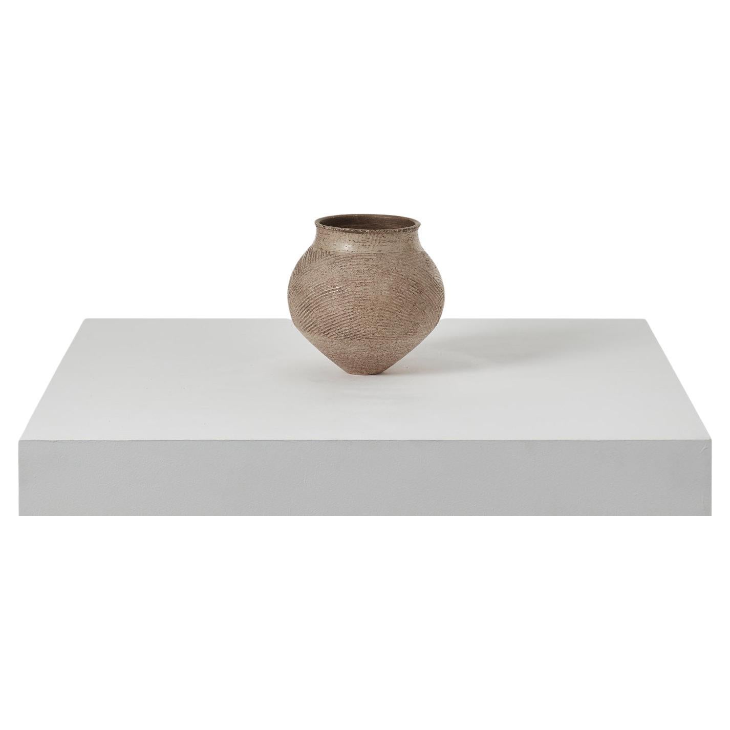 Vase ovoïde en Studio Pottery de Jason Wason - Royaume-Uni, 20e siècle