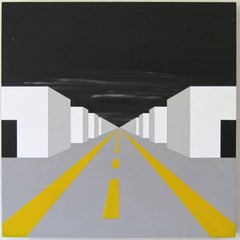 Gobernado por las formas/Destruido por la geometría, Negro, Blanco, Arquitectura, Pintura