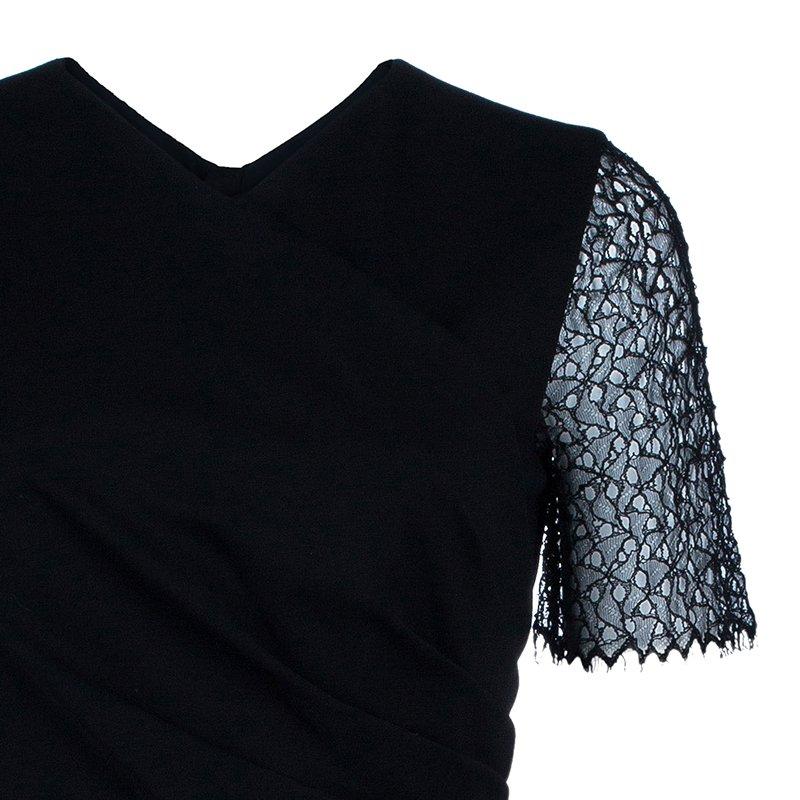 Jason Wu Black Lace-Detail Dress M 3