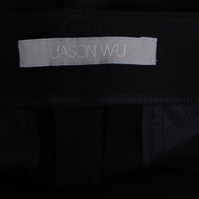 Jason Wu Black Wool Tailored Trousers M 1