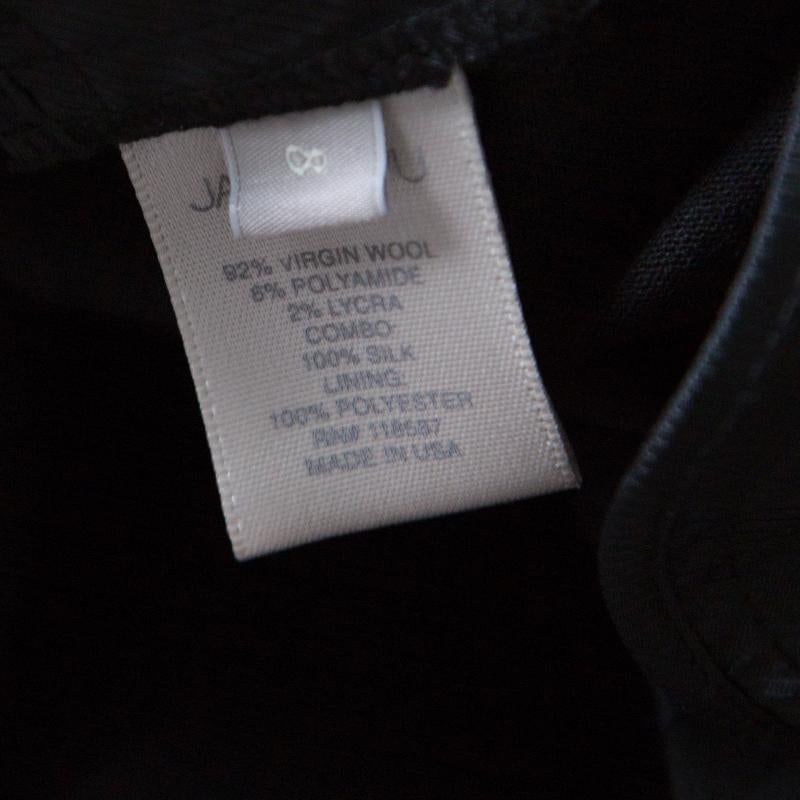 Jason Wu Black Wool Tailored Trousers M 2