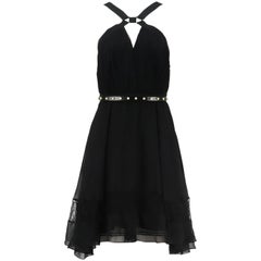 Jason Wu Collection Plissé Silk Chiffon Dress US 6 UK 10