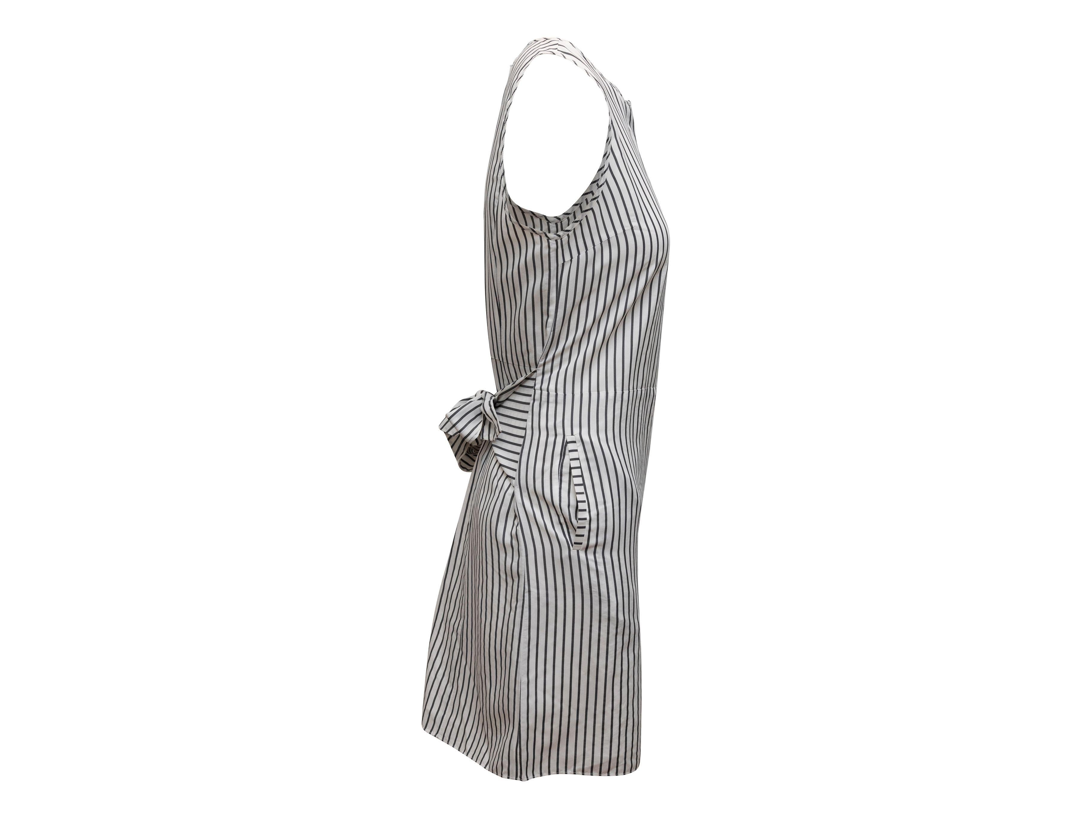 Jason Wu Grey & White Grey by Striped Romper In Good Condition In New York, NY