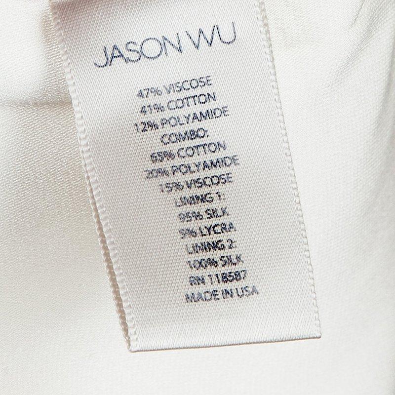 Jason Wu Resort'15 Off White Lace Insert Dress S 9