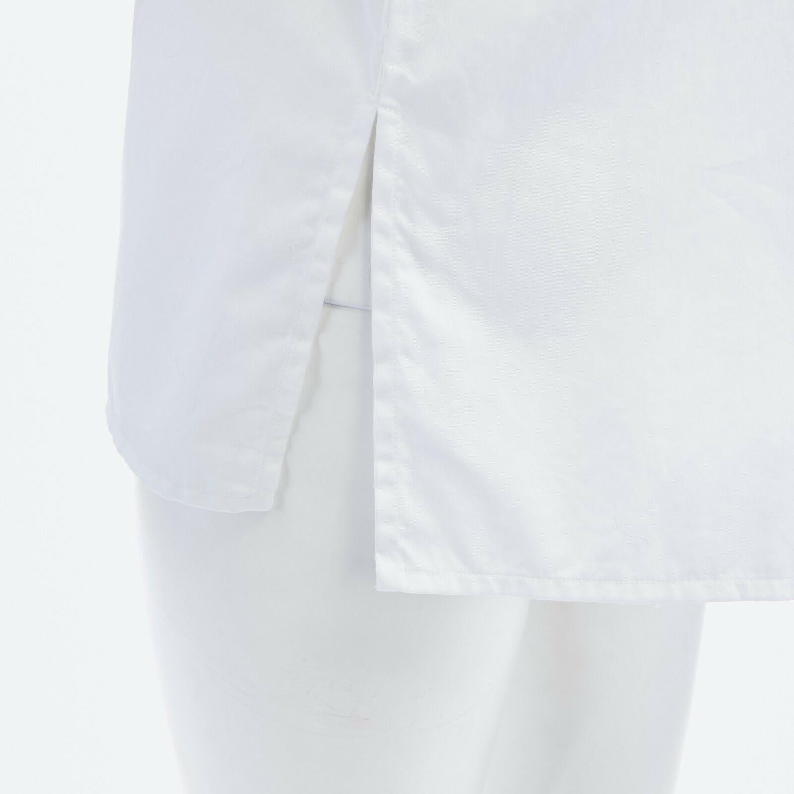 JASON WU white cotton rounded shoulder short sleeve single pocket shirt top US6 In Good Condition In Hong Kong, NT