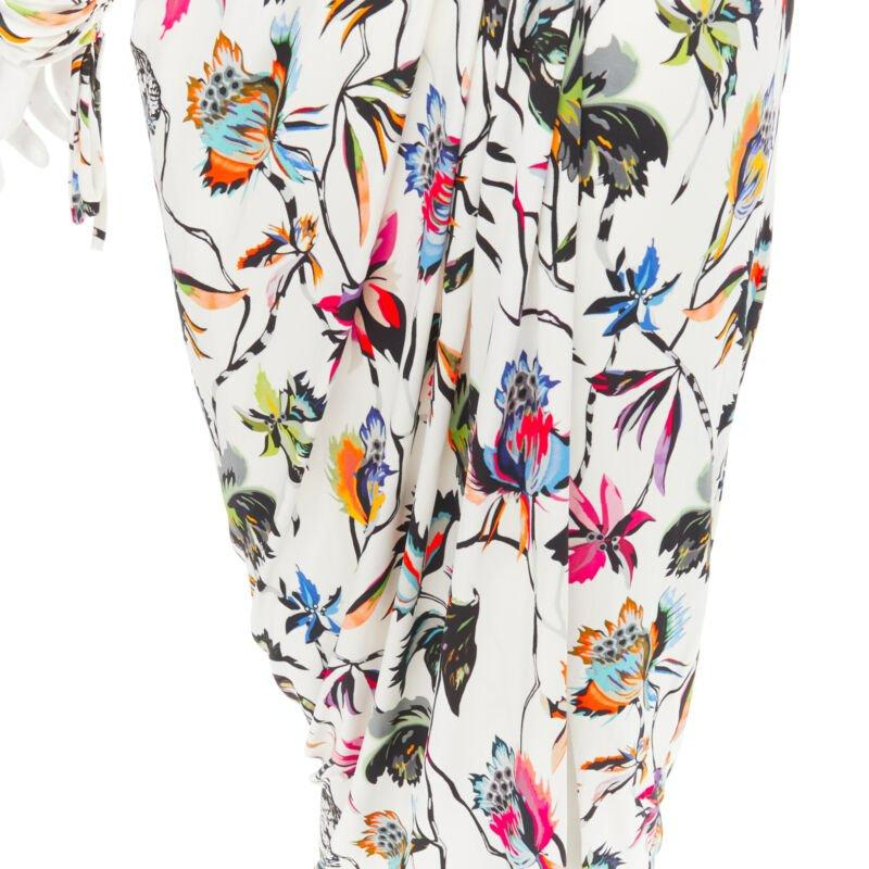 JASON WU white tropical floral print twist draped viscose dress M
Reference: KNLM/A00145
Brand: Jason Wu
Material: Feels like viscose
Color: White, Multicolour
Pattern: Floral
Closure: Zip
Extra Details: Soft viscose printed fabric. Gathered twist