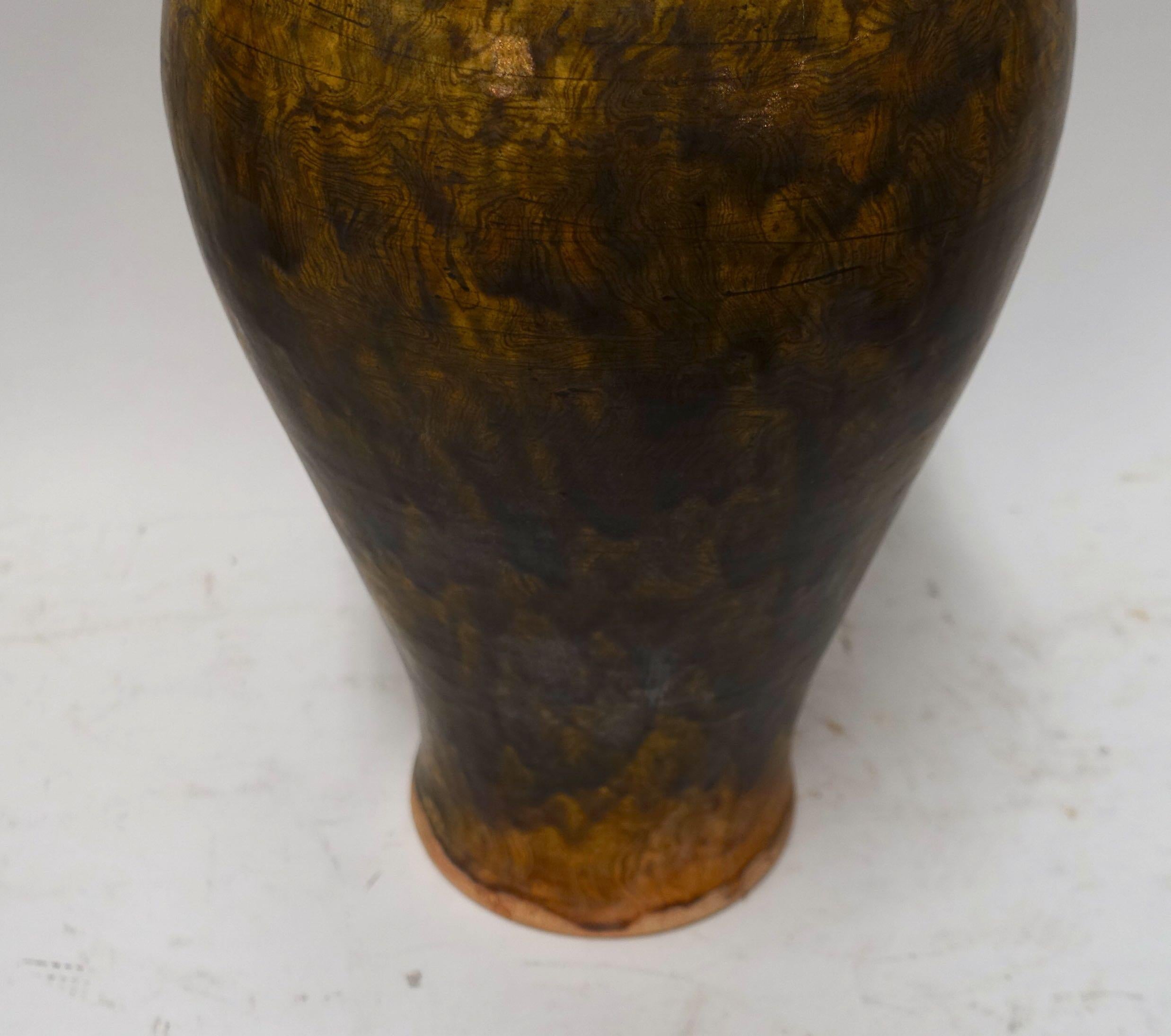 Chinese Jaspe Glaze Vase, China, 1940s