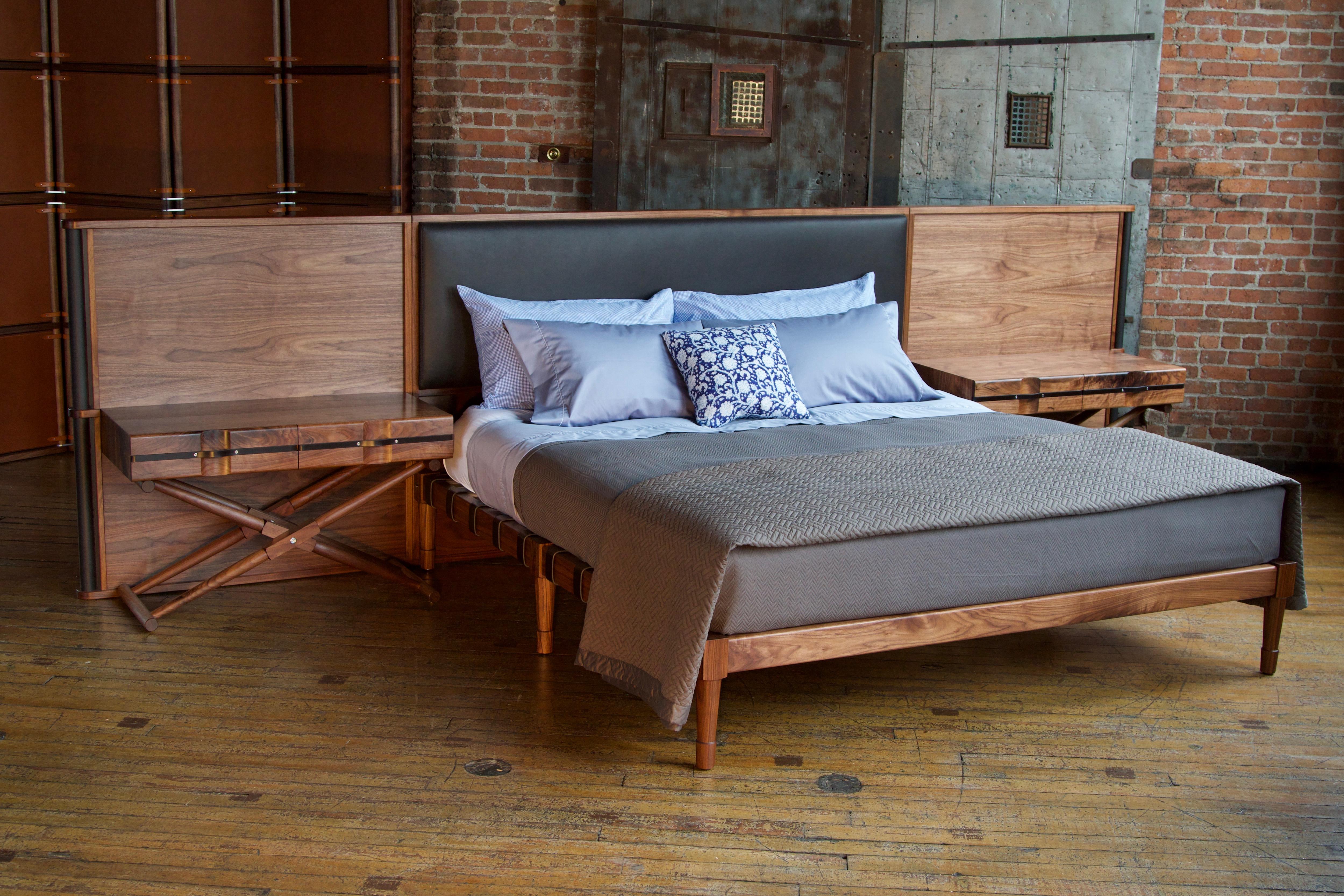 headboard with side tables