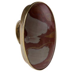 Jaspis Großer Bronze Ring