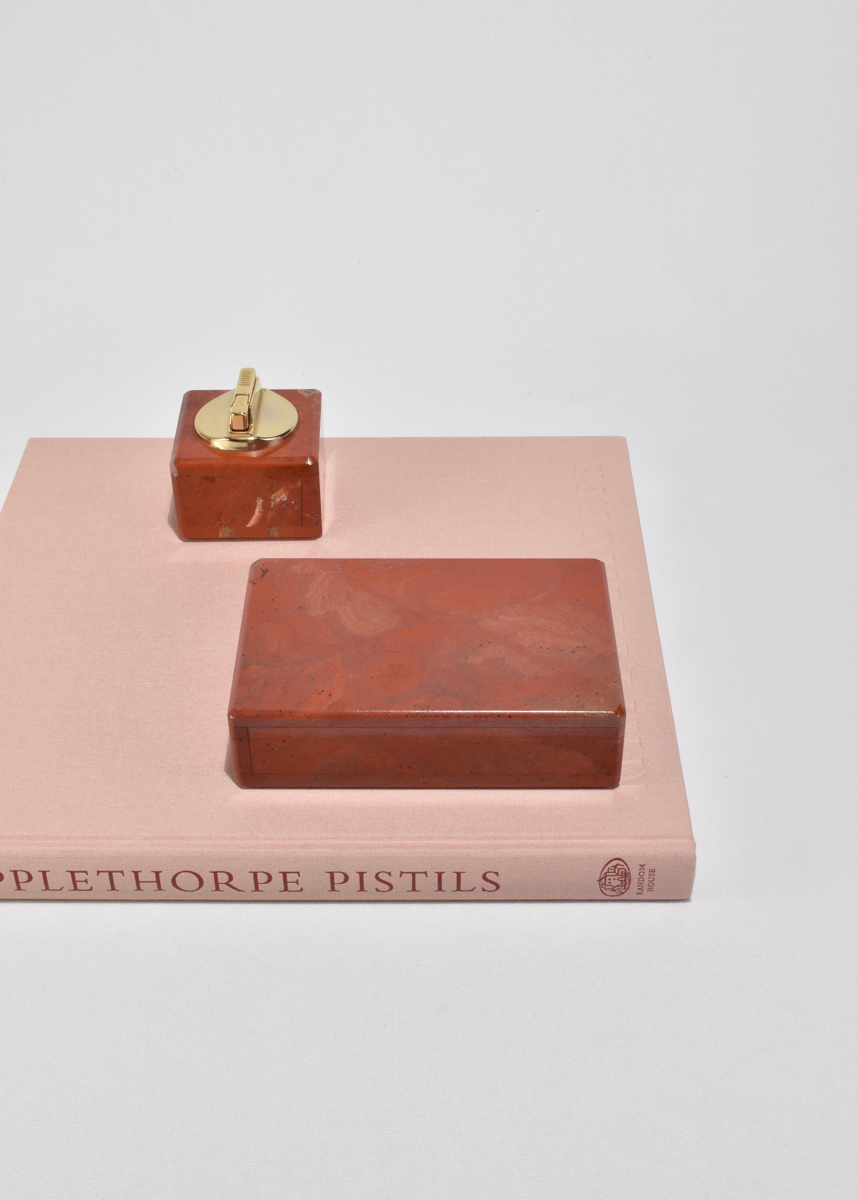 Jasper Box and Lighter Set For Sale 1