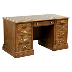 JASPER CABINET Americana Oak Leather Top Traditional Executive Desk