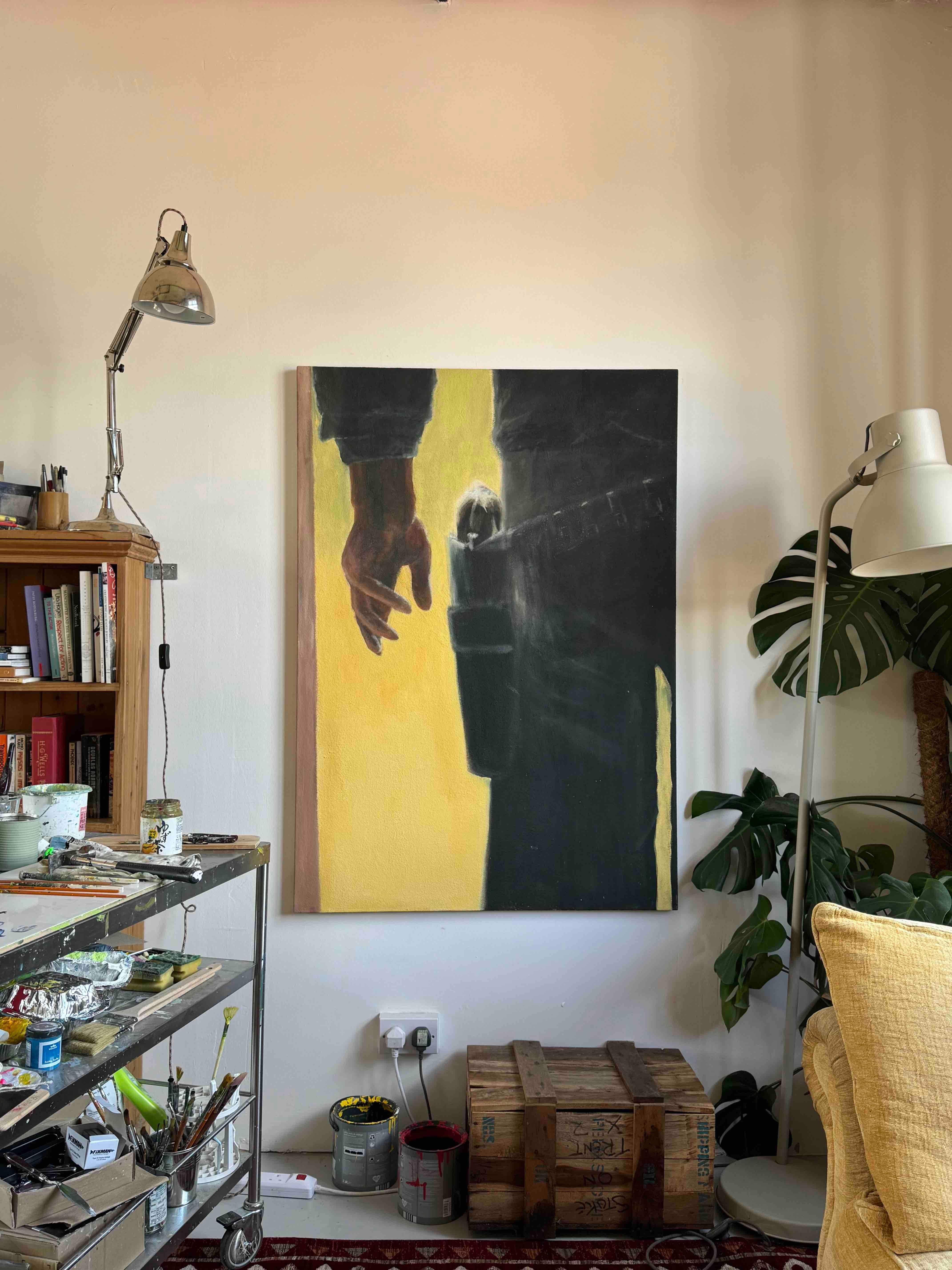 Entmutigte Männer (Zeitgenössisch), Painting, von Jasper Cheng