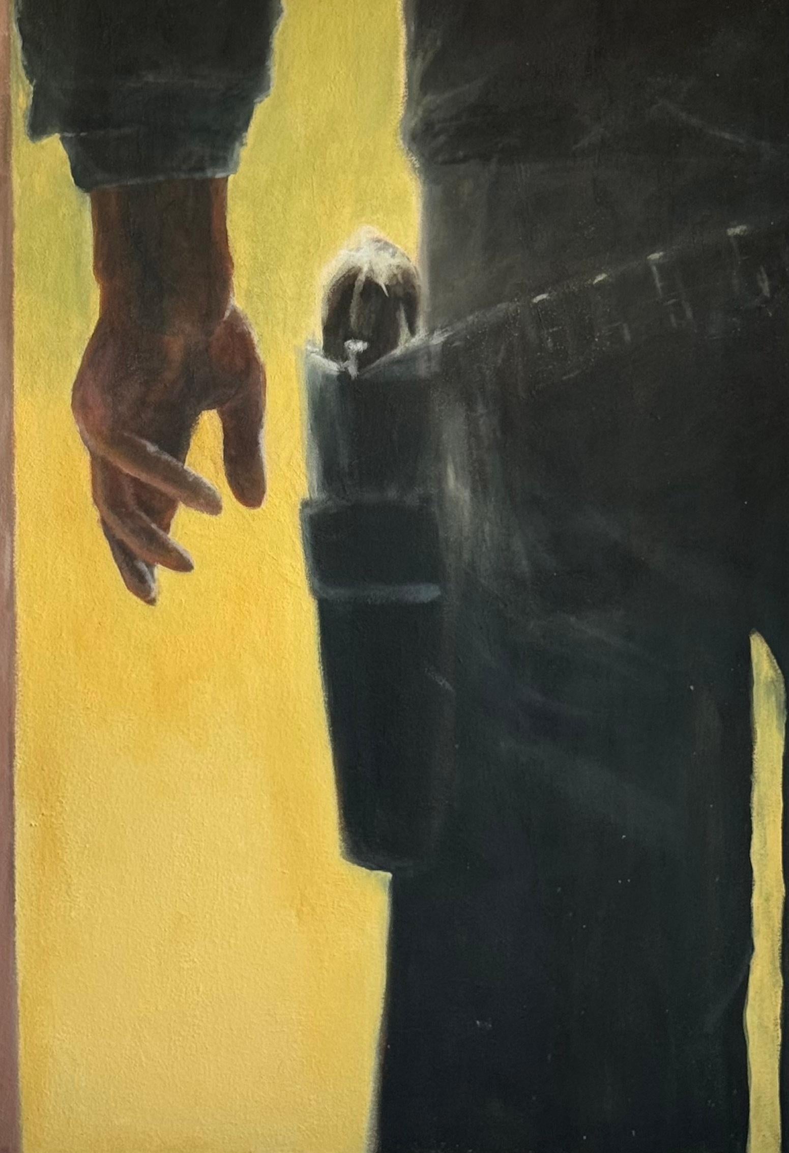 Entmutigte Männer – Painting von Jasper Cheng