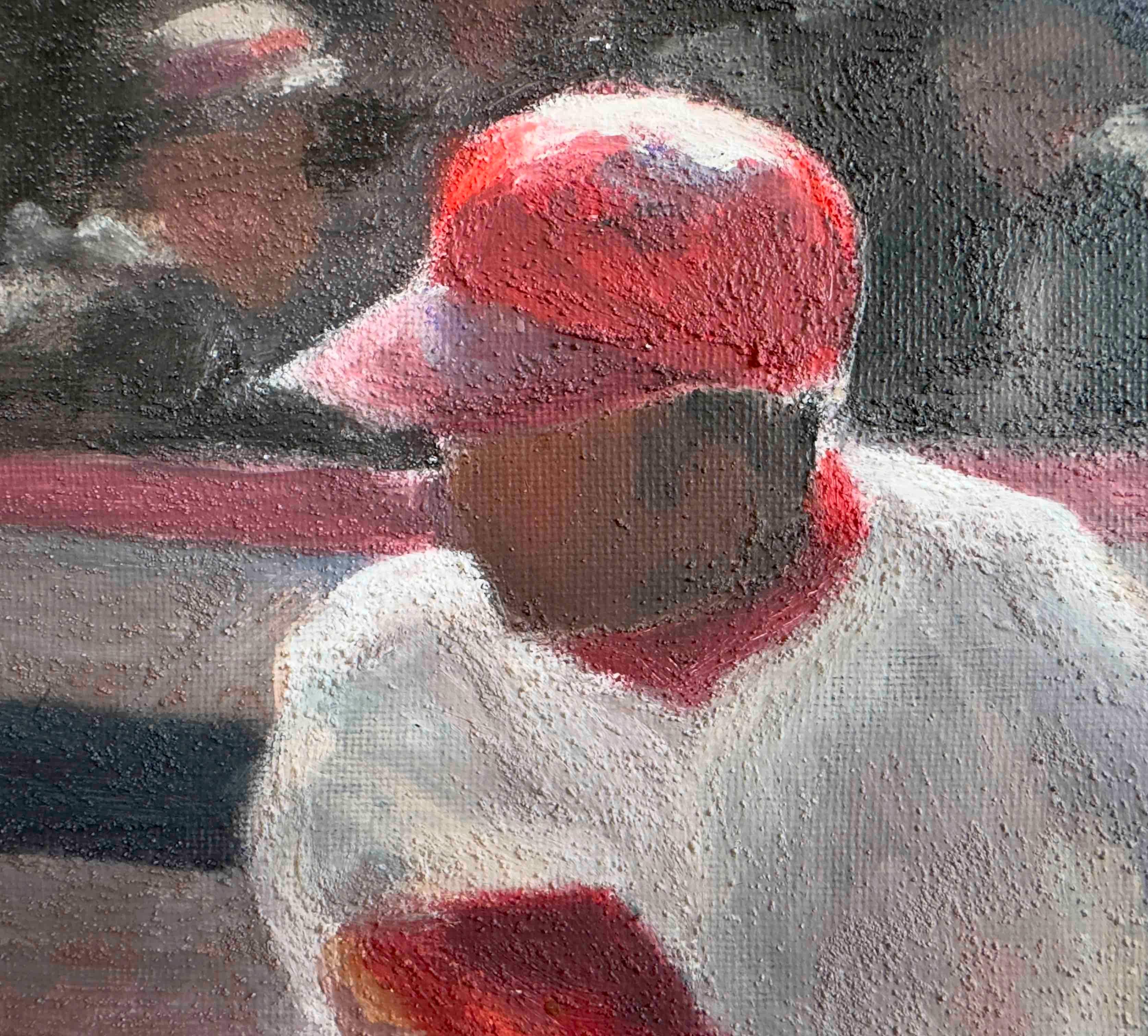 Lou Brock - Contemporary Painting by Jasper Cheng