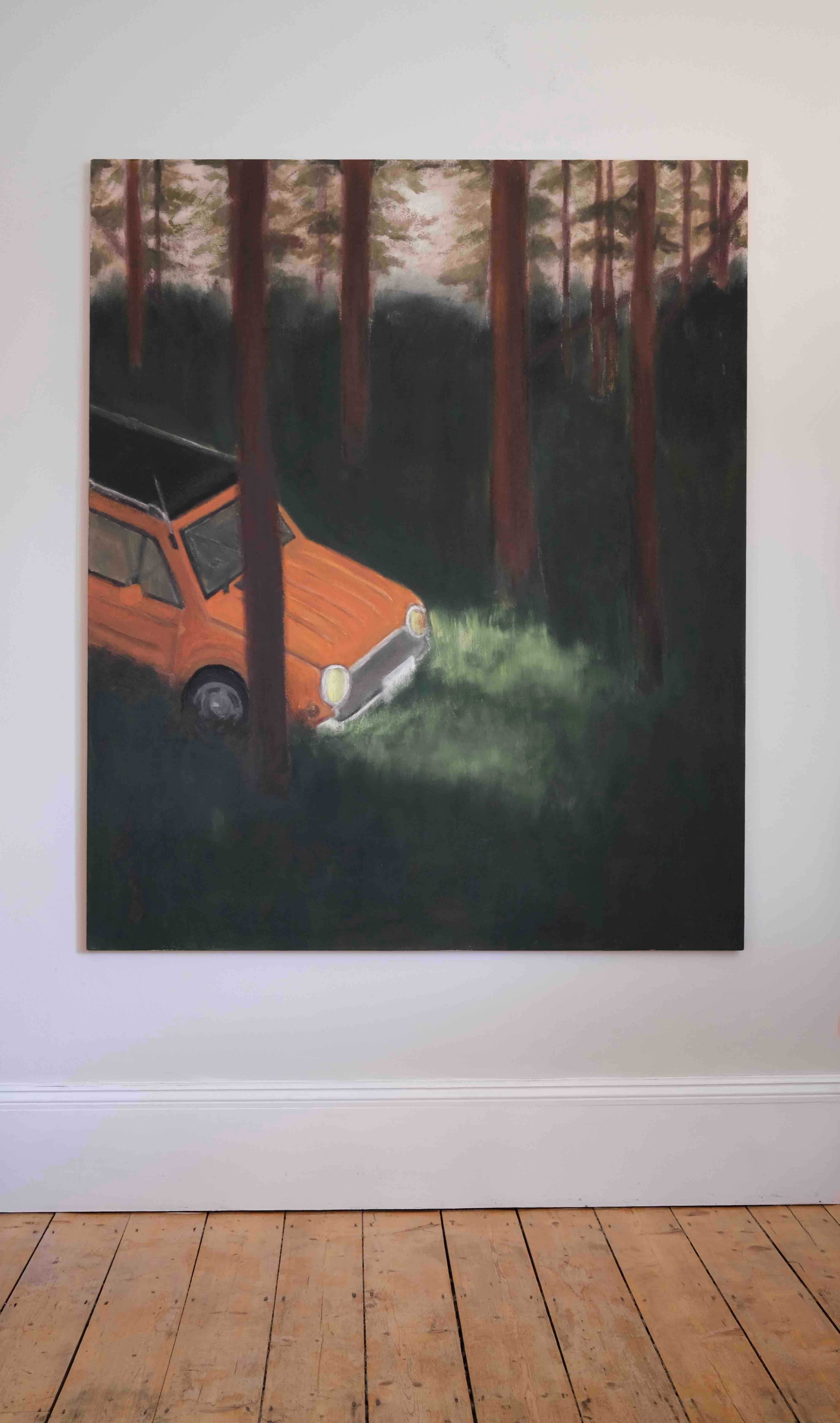 Redwoods - Contemporary Painting by Jasper Cheng