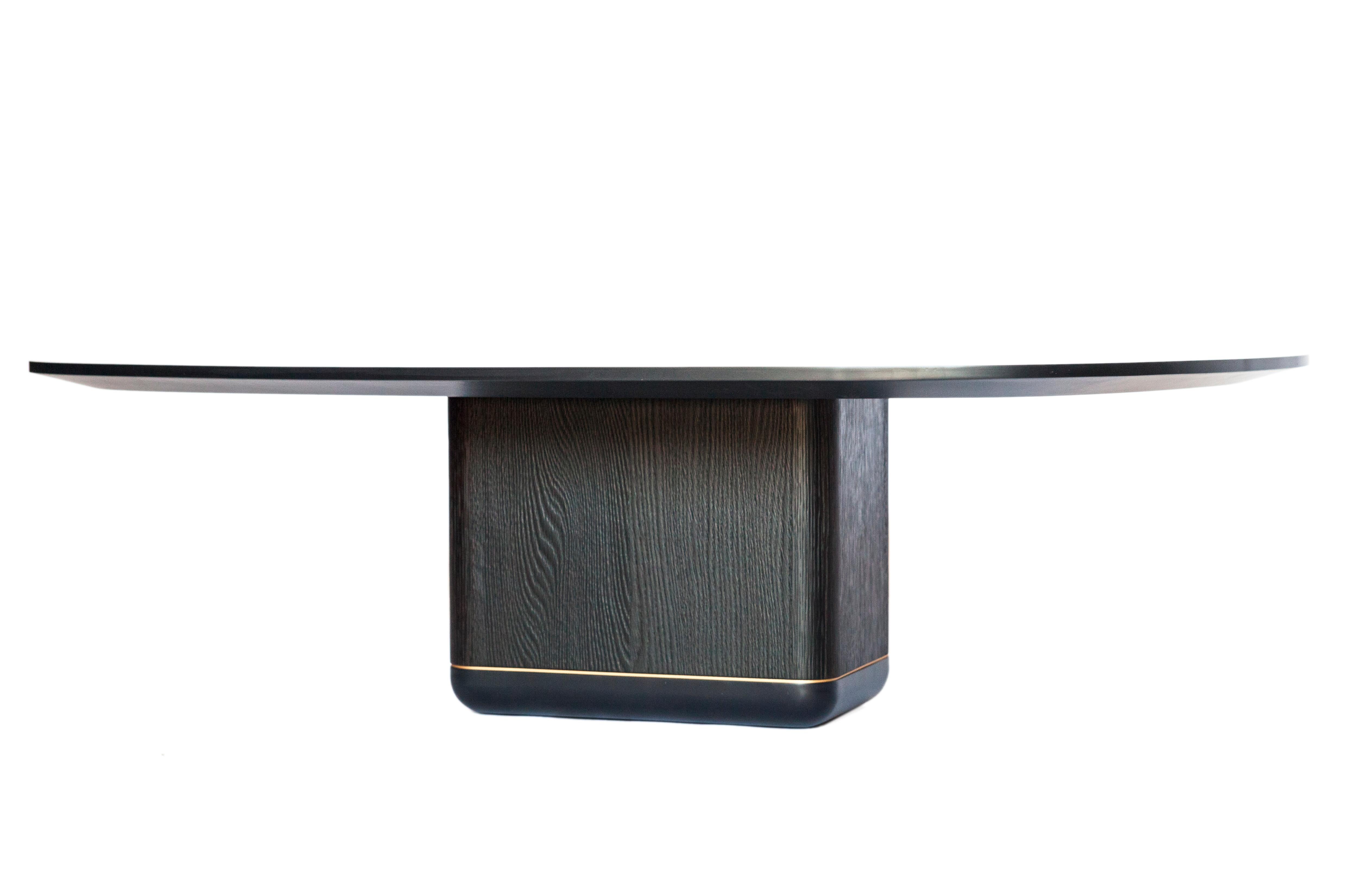 Bronze Jasper Coffee Table, Customizable Metal, Wood and Resin For Sale